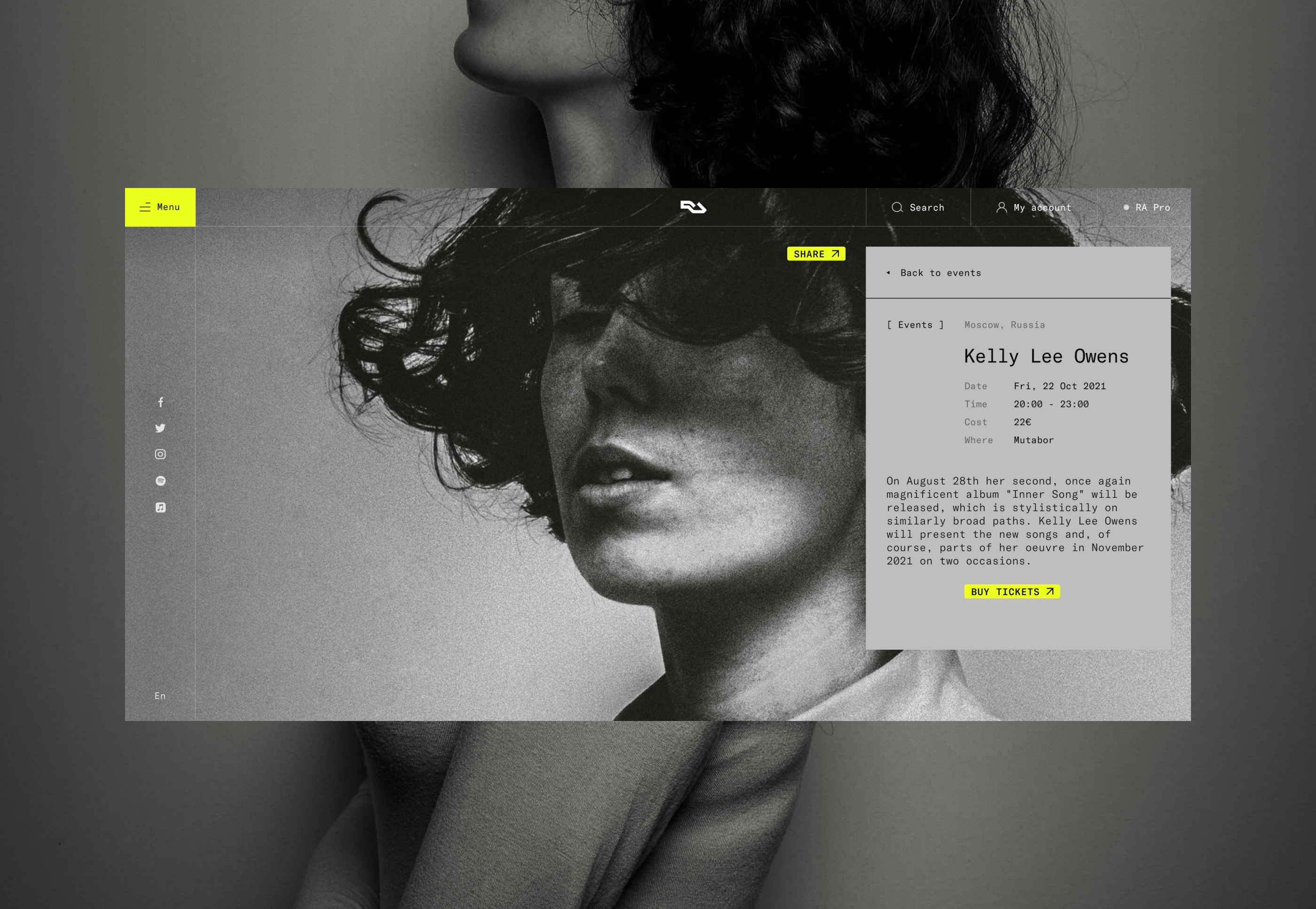 Resident Advisor — online magazine redesign — Изображение №16 — Интерфейсы, Анимация на Dprofile
