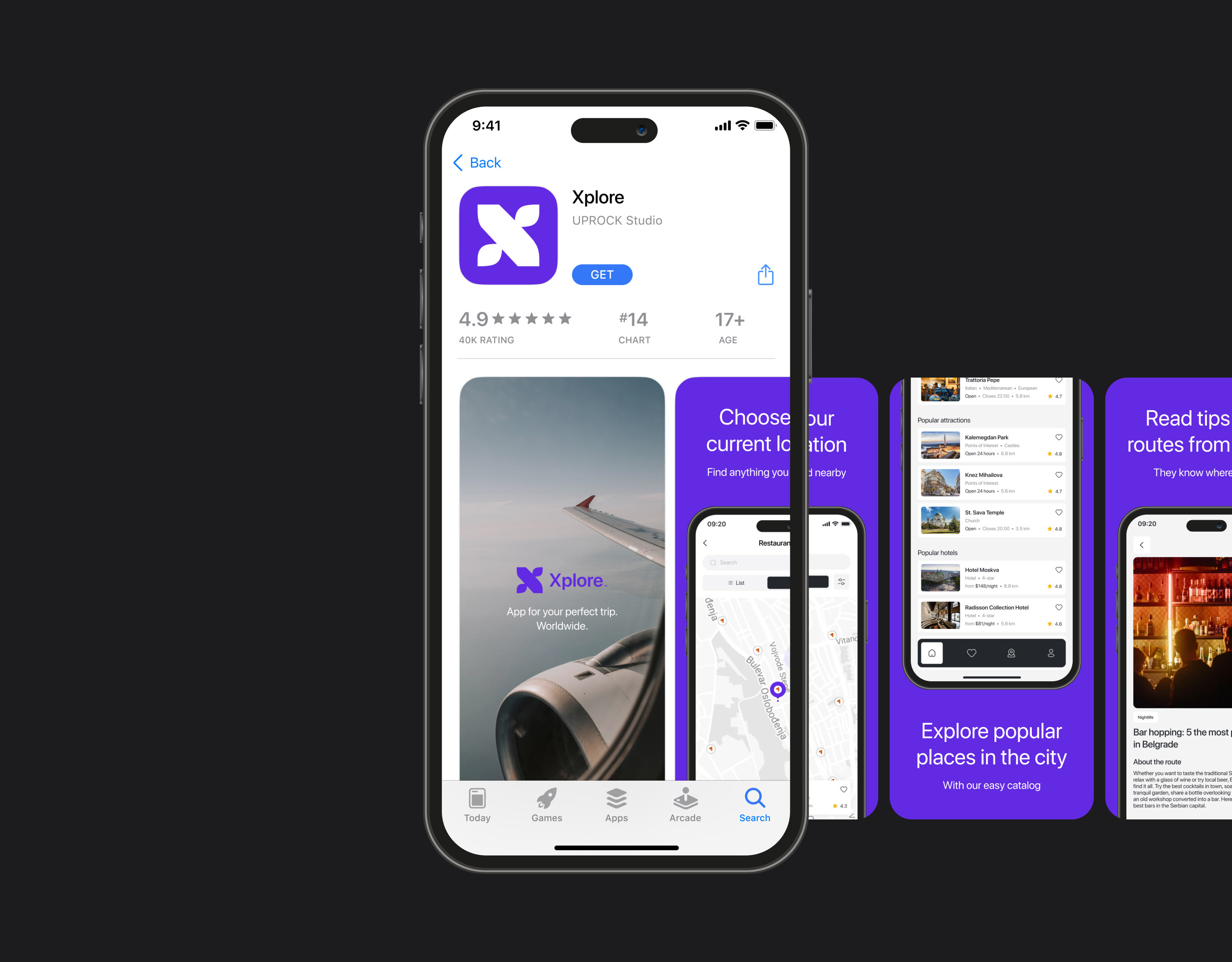 Xplore | Location Mobile App — Изображение №6 — Интерфейсы на Dprofile