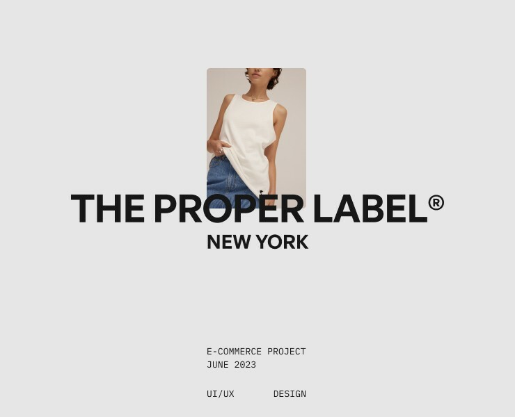 The Proper Label® | E-commerce — Интерфейсы, Анимация на Dprofile