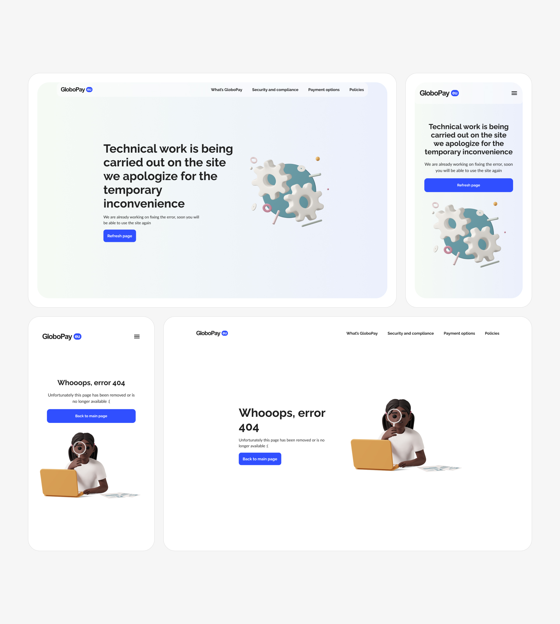 UI/UX Design | Crypto Wallet GloboPay — Изображение №16 — Интерфейсы на Dprofile