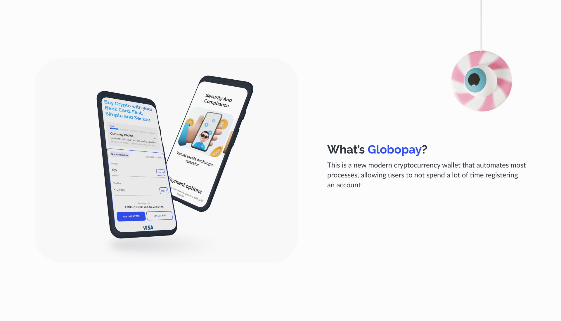 UI/UX Design | Crypto Wallet GloboPay — Изображение №2 — Интерфейсы на Dprofile