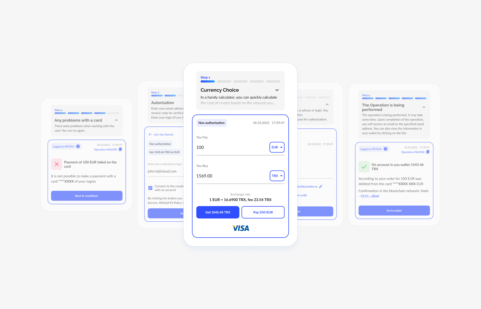 UI/UX Design | Crypto Wallet GloboPay — Изображение №11 — Интерфейсы на Dprofile