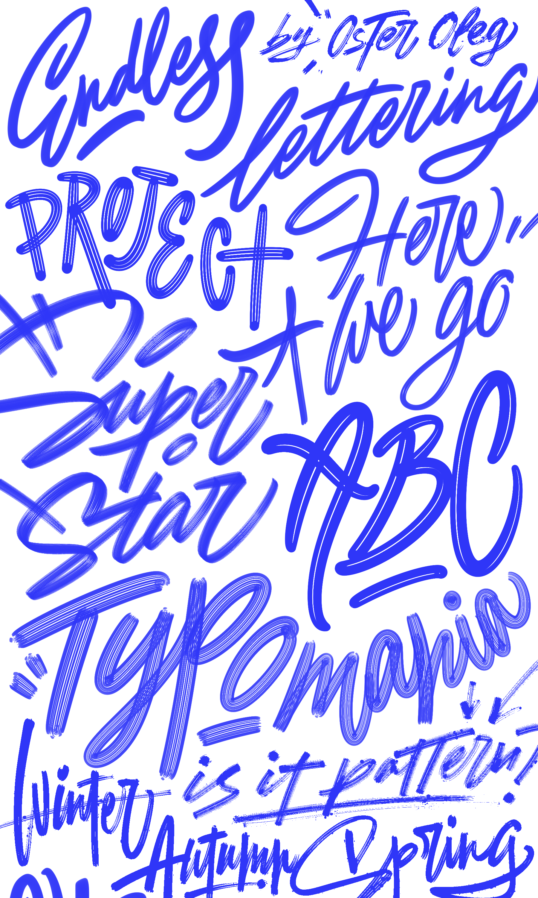 Endless lettering project — Изображение №1 — Иллюстрация, Графика на Dprofile