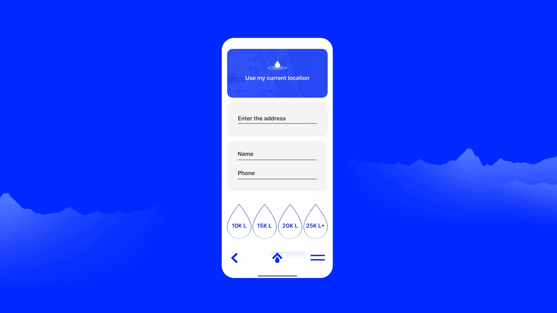 Lastdrop — заказ воды. Новая Зеландия — Изображение №4 — Интерфейсы на Dprofile