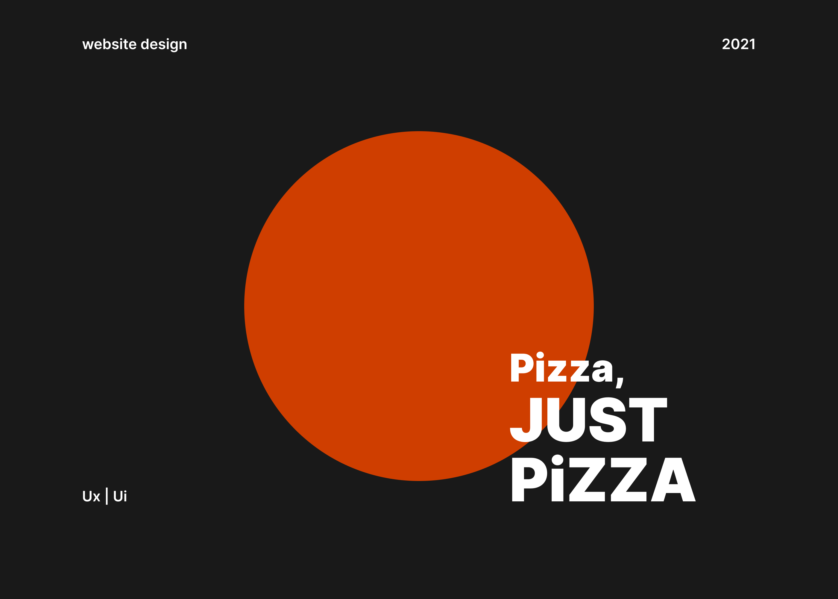 Just Pizza website — Изображение №1 — Интерфейсы на Dprofile
