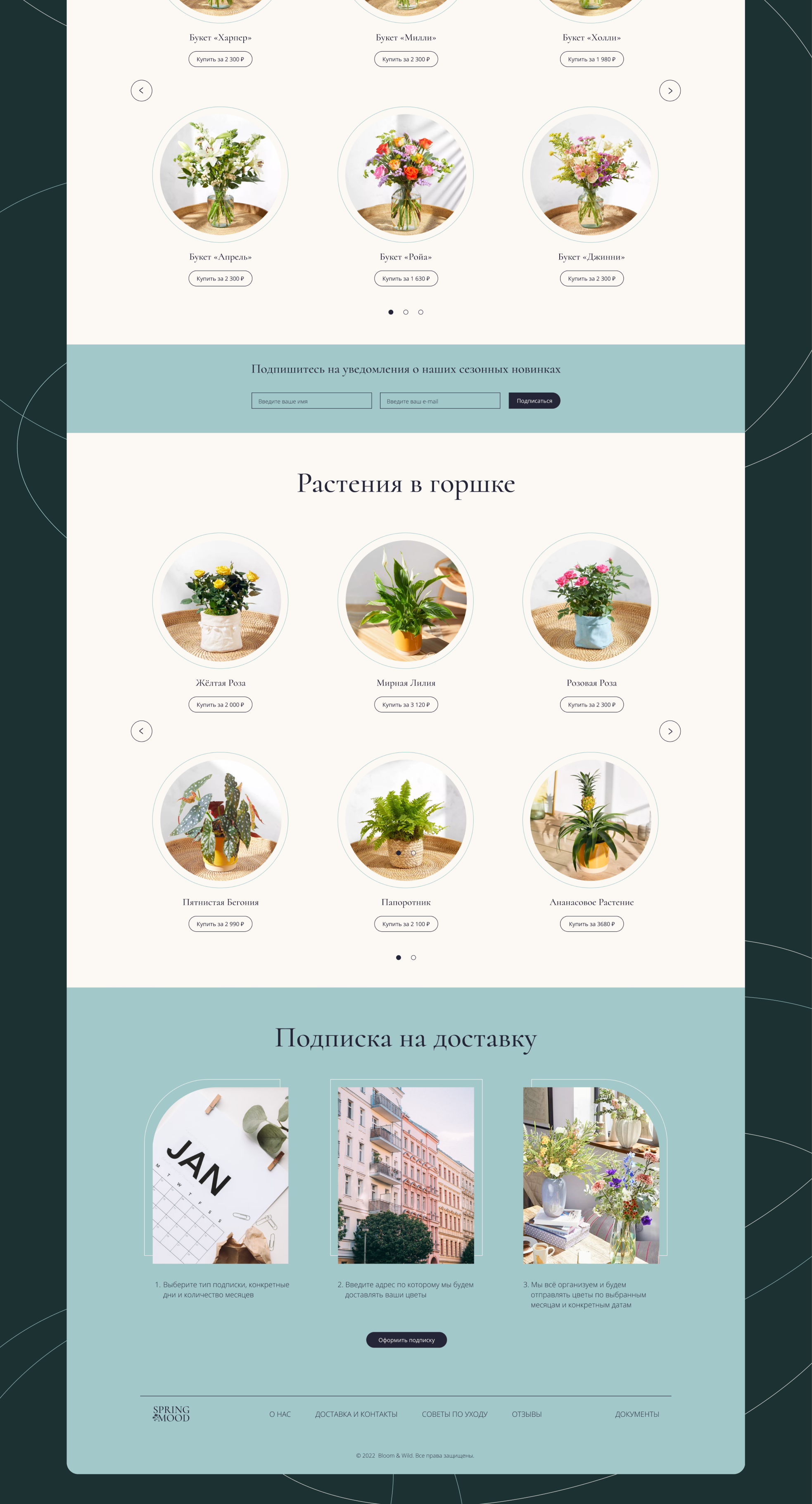 Spring Mood online-store — Изображение №3 — Интерфейсы на Dprofile
