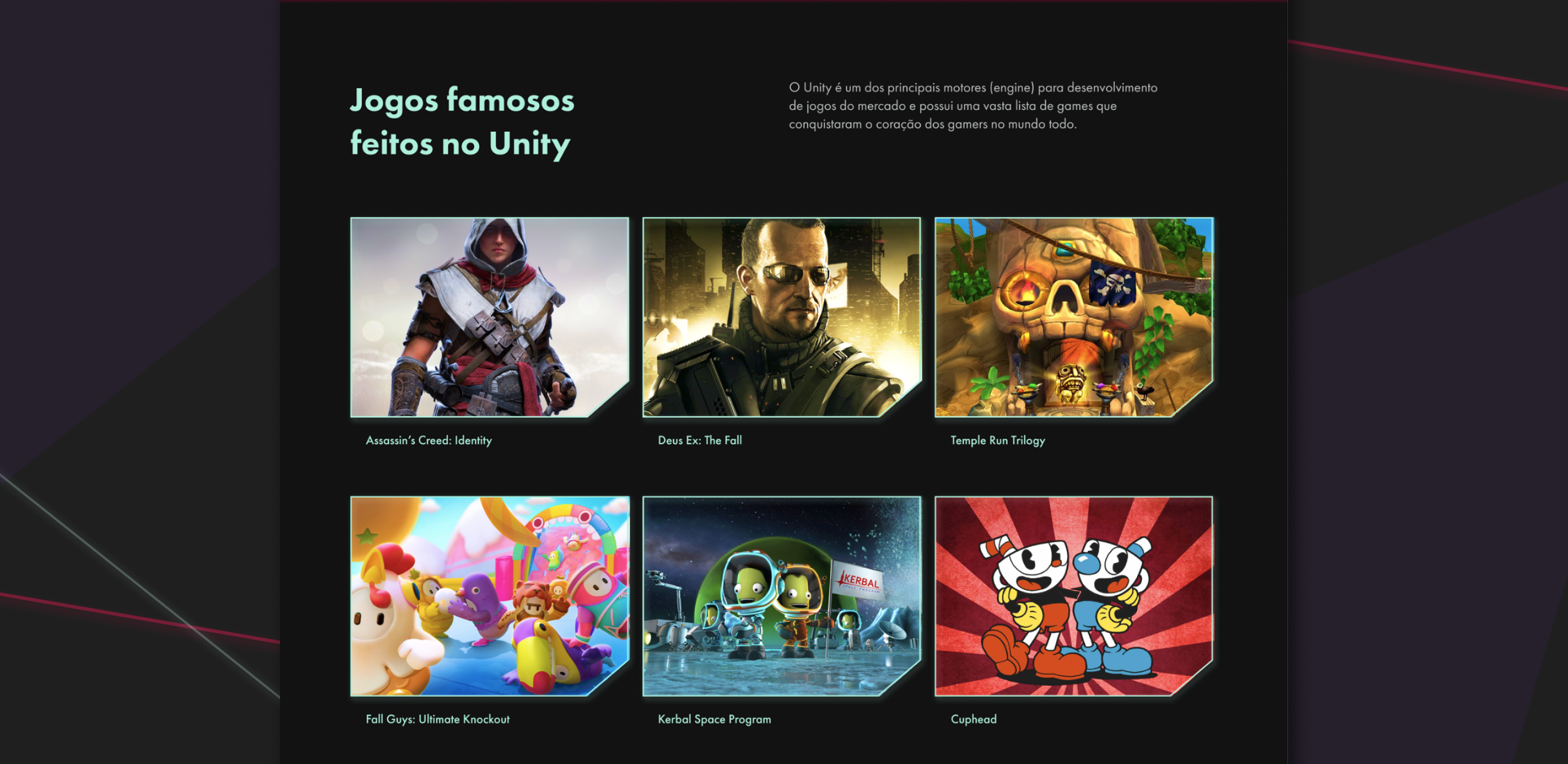 Promolanding for EBAC, Unity course 2021 — Изображение №4 — Интерфейсы на Dprofile