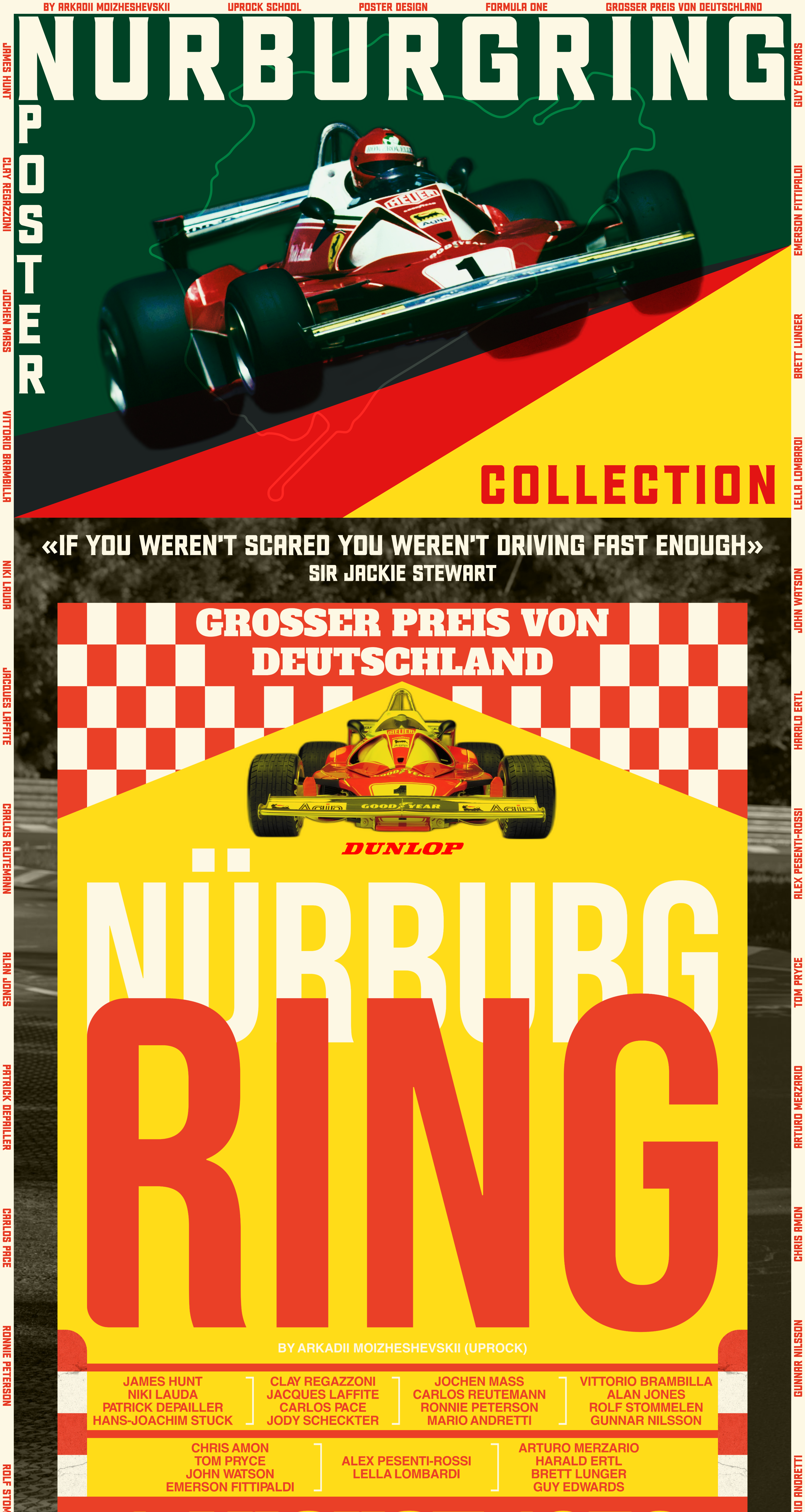 Nürburgring 1976 Poster Collection — Изображение №1 — Иллюстрация, Графика на Dprofile