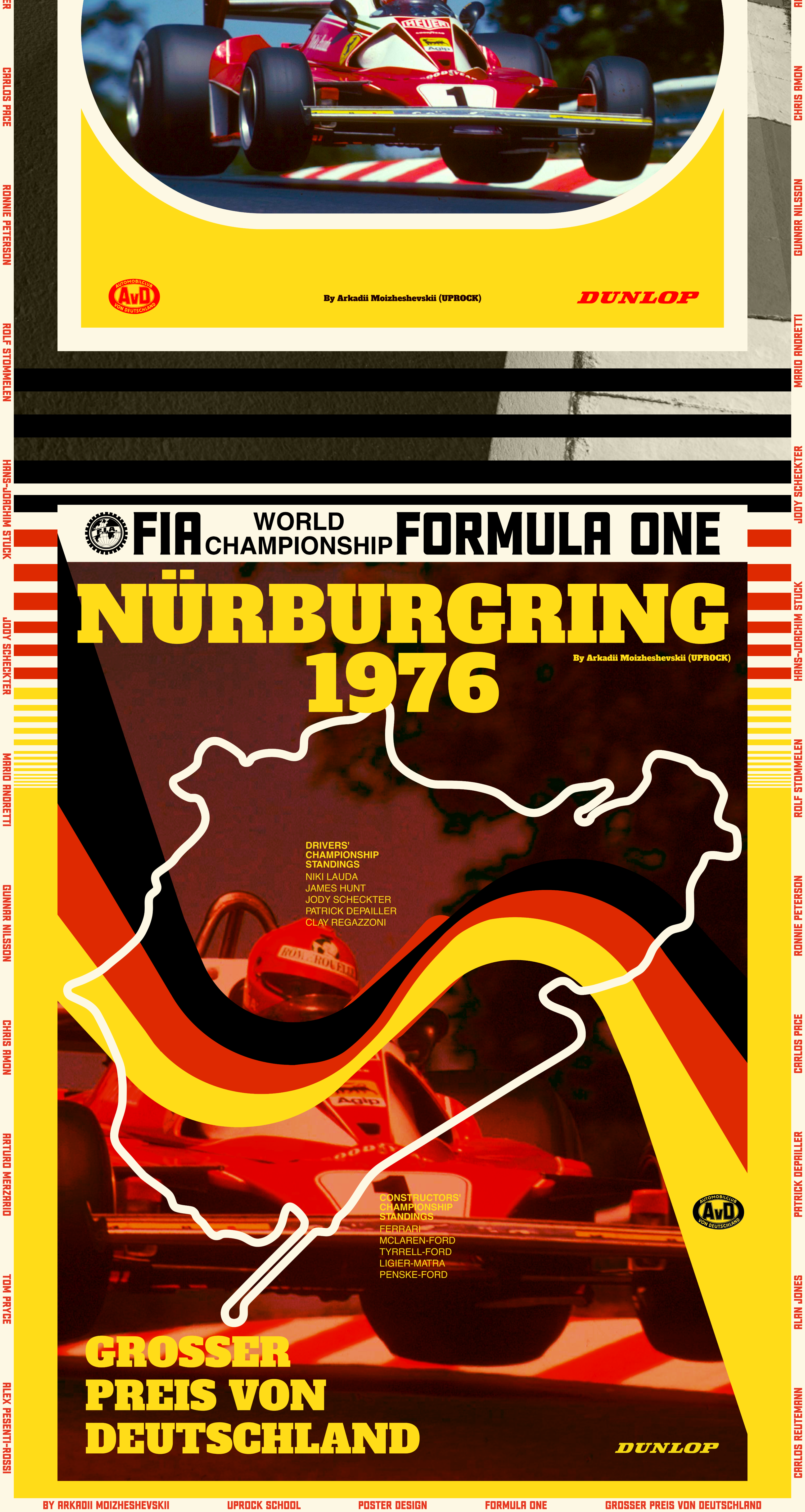 Nürburgring 1976 Poster Collection — Изображение №4 — Иллюстрация, Графика на Dprofile