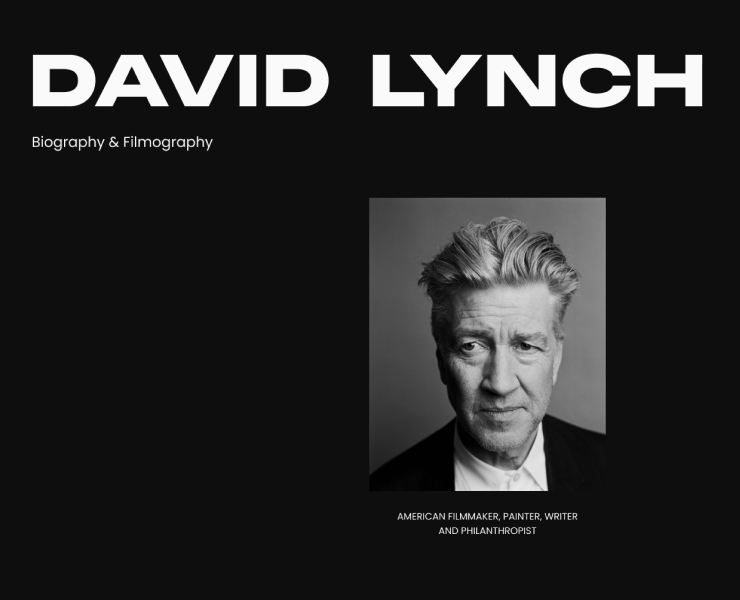 David Lynch | Landing page — Интерфейсы на Dprofile