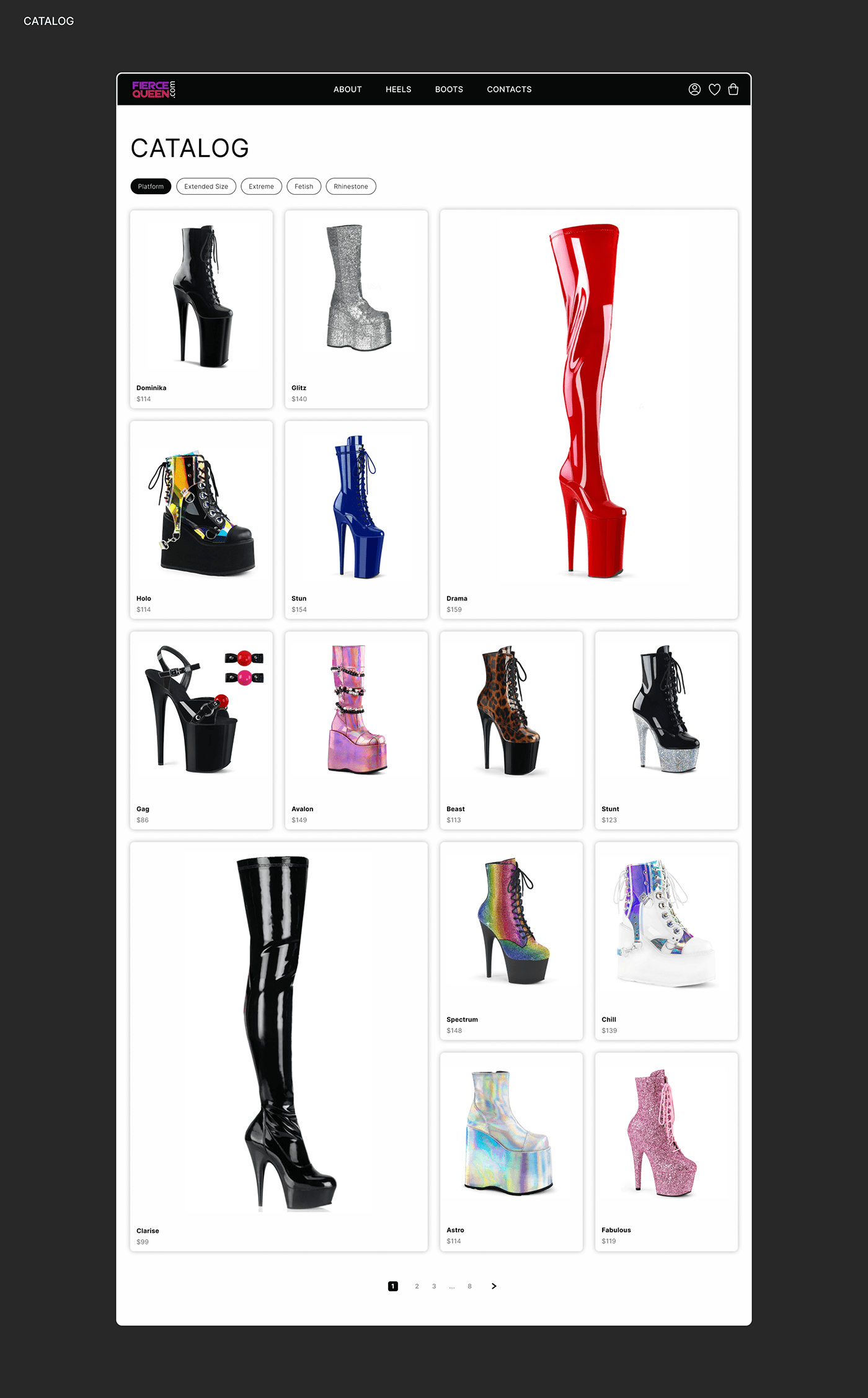 Fierce Queen | E-commerce — Изображение №6 — Интерфейсы на Dprofile