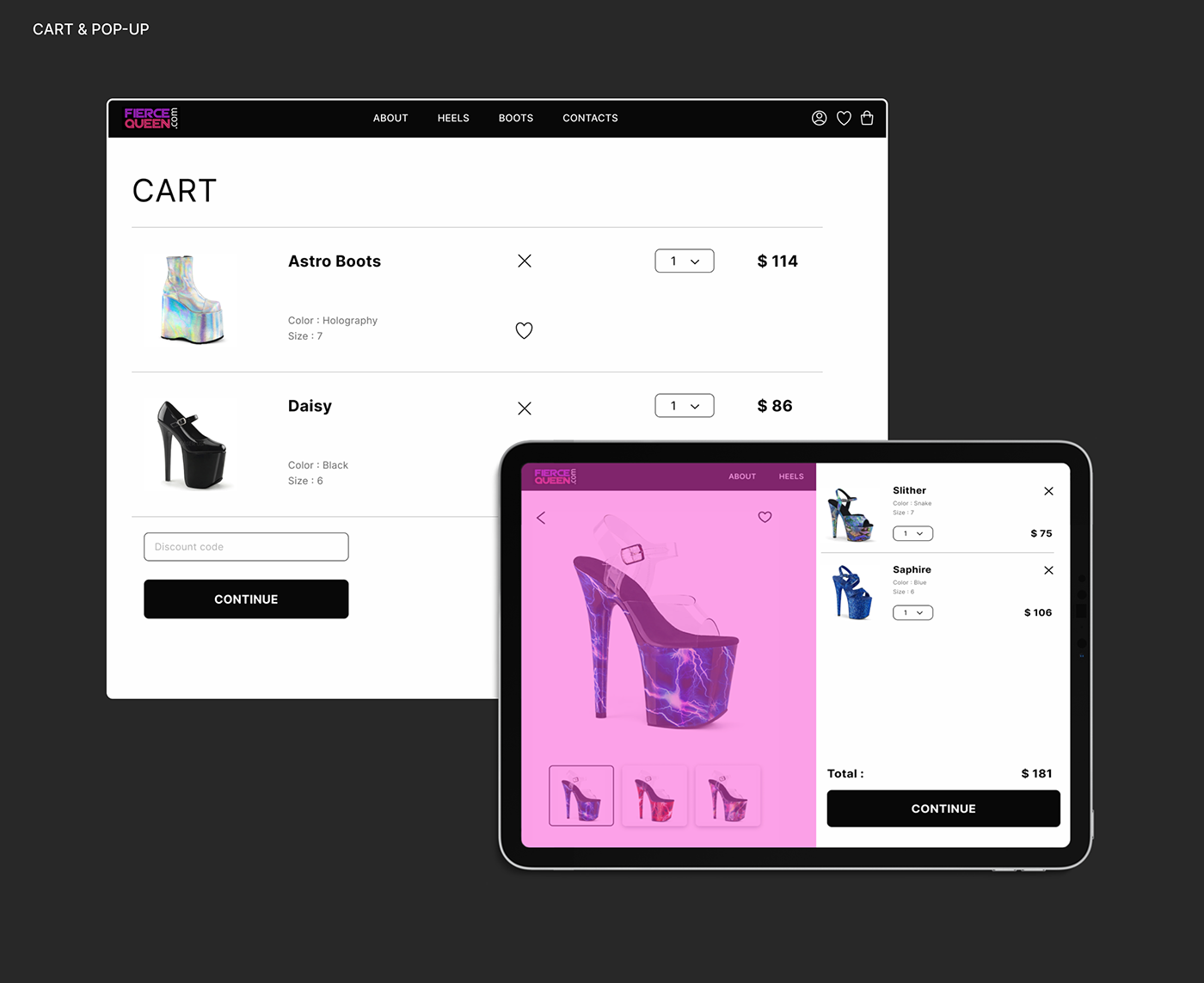 Fierce Queen | E-commerce — Изображение №8 — Интерфейсы на Dprofile