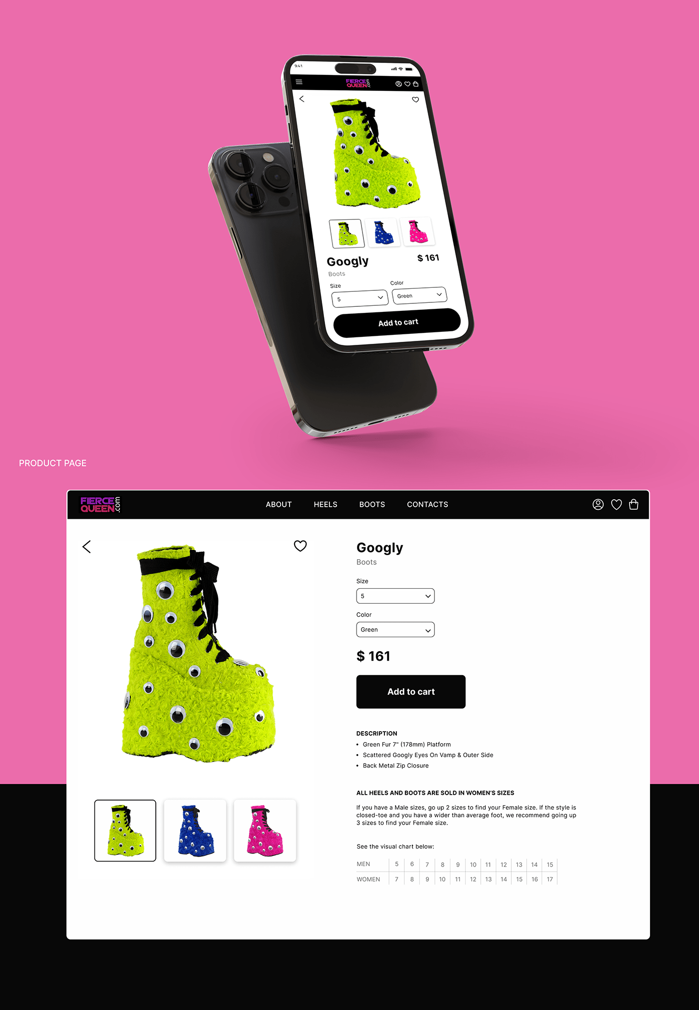 Fierce Queen | E-commerce — Изображение №7 — Интерфейсы на Dprofile