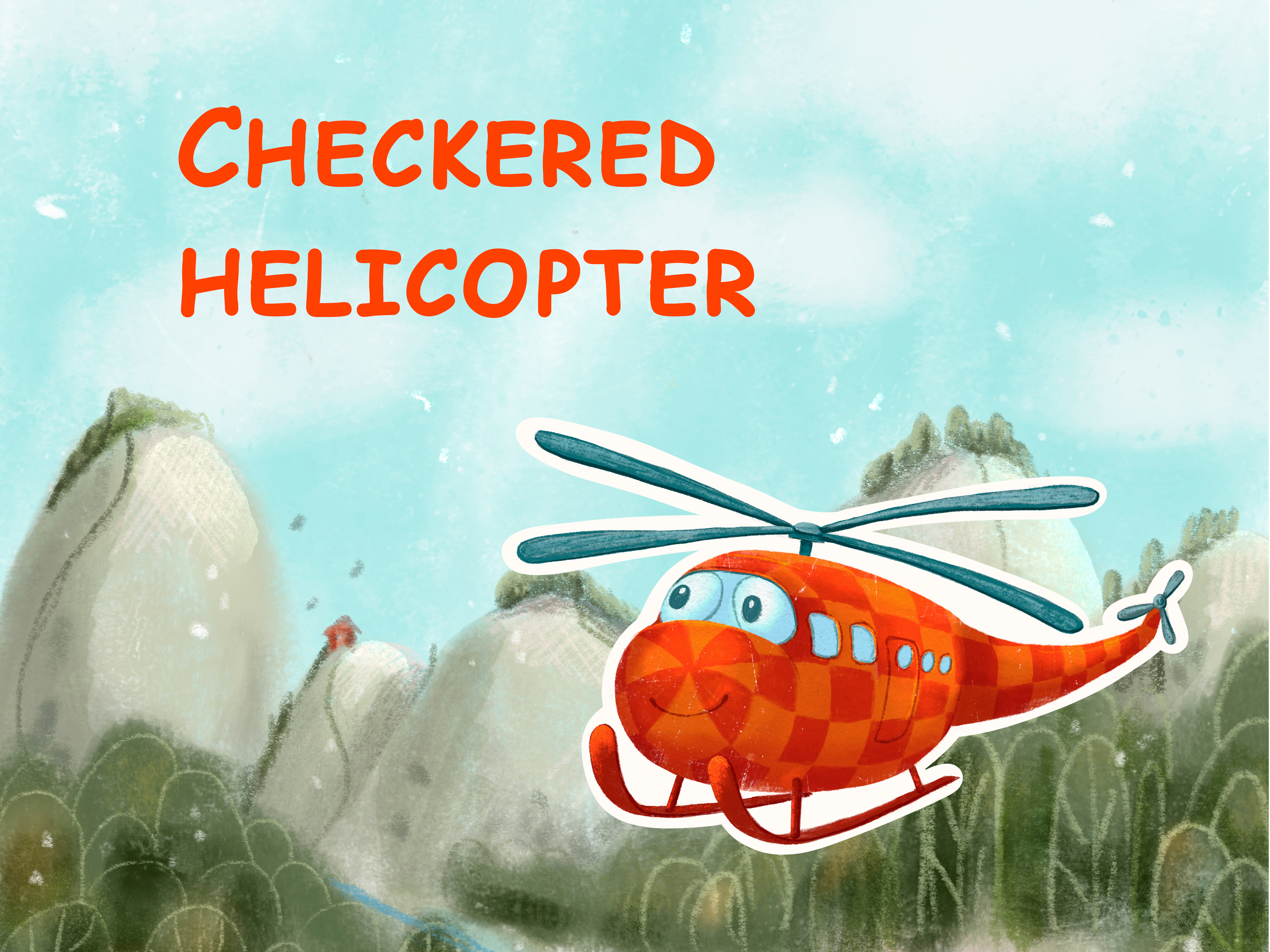 Unfinished story about a checkered helicopter — Изображение №1 — Иллюстрация, Графика на Dprofile