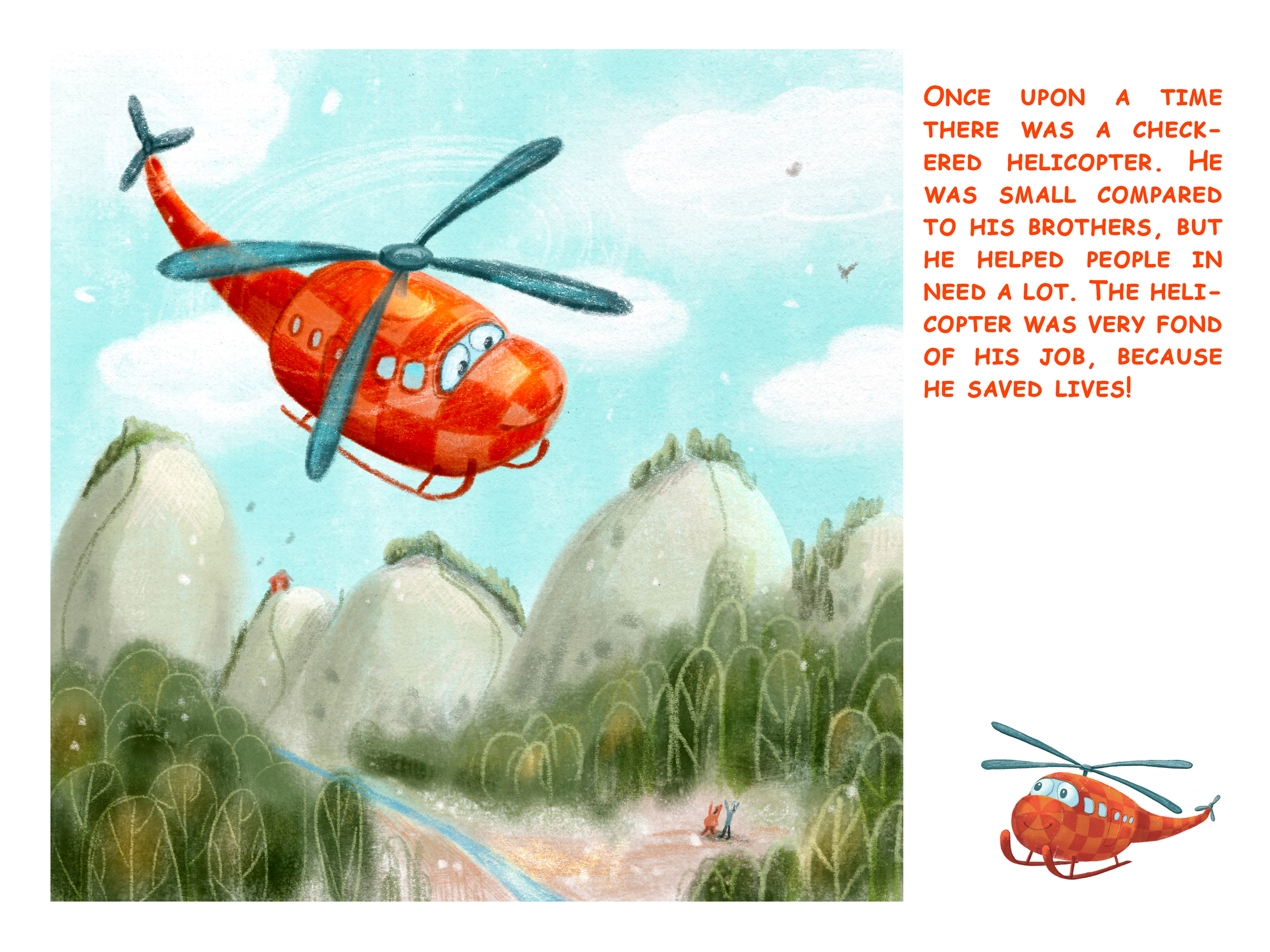 Unfinished story about a checkered helicopter — Изображение №2 — Иллюстрация, Графика на Dprofile