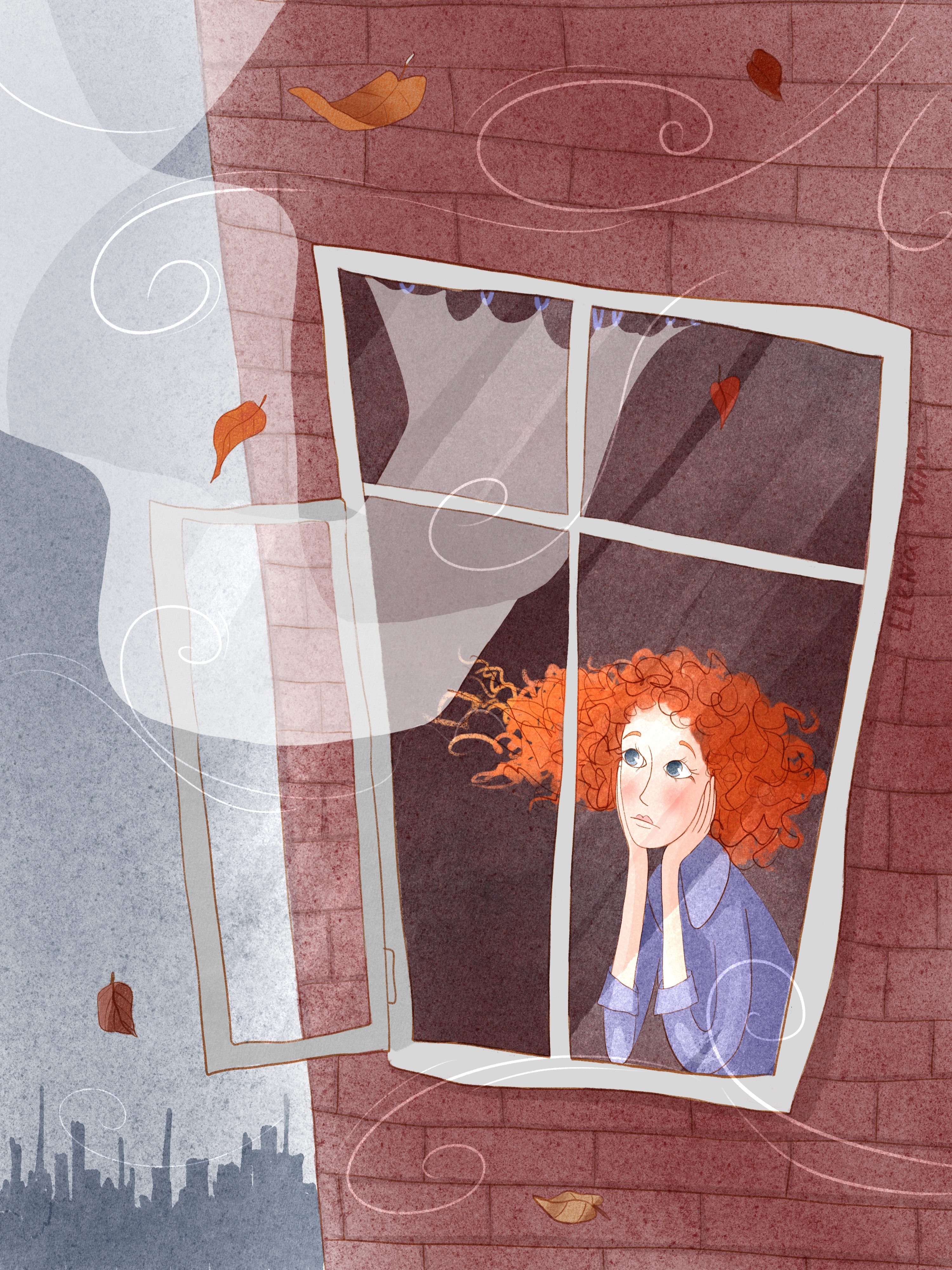 Серия осенних иллюстраций. — Изображение №3 — Иллюстрация на Dprofile