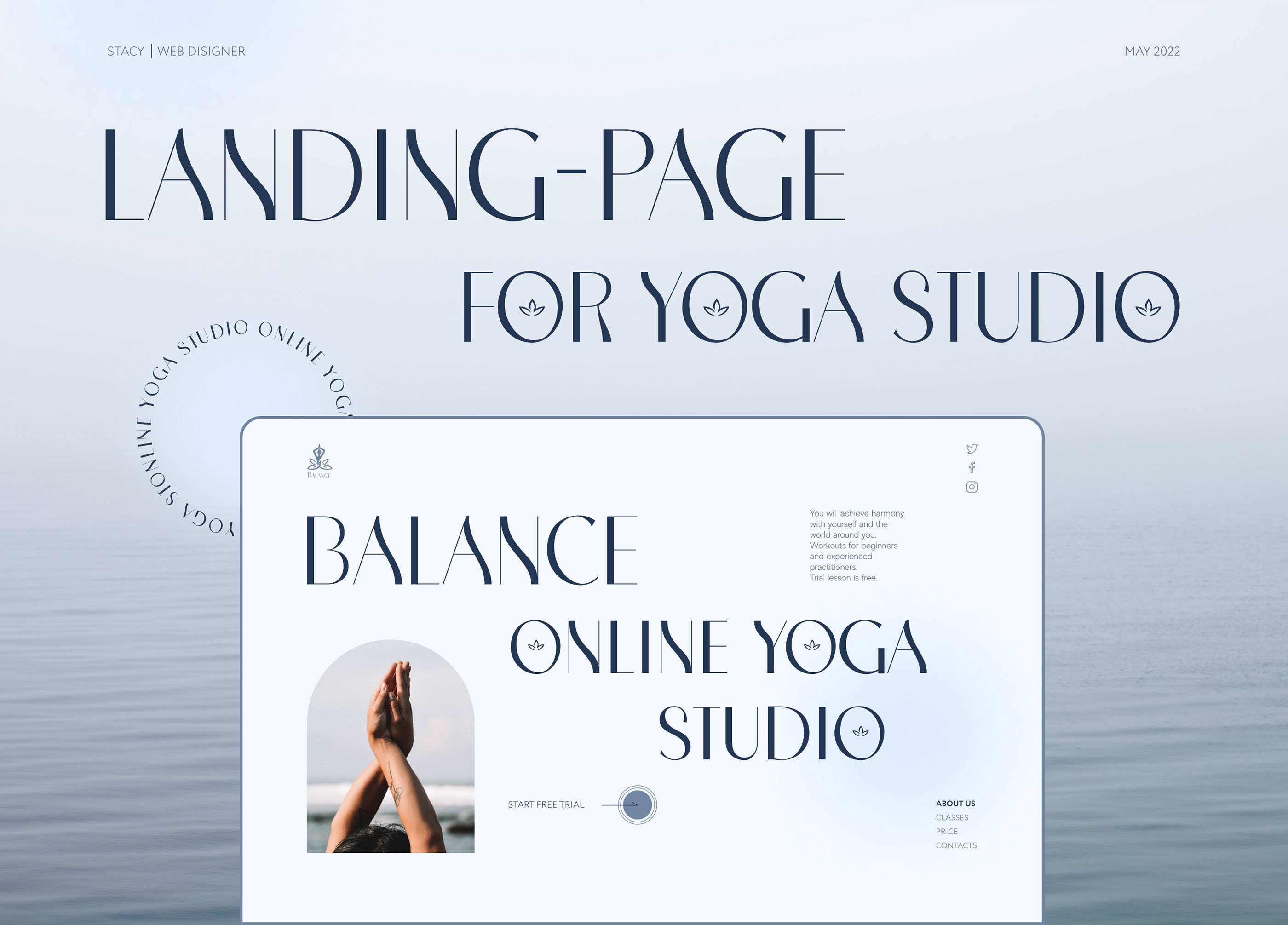 Yoga Studio | Landing page — Изображение №1 — Интерфейсы на Dprofile