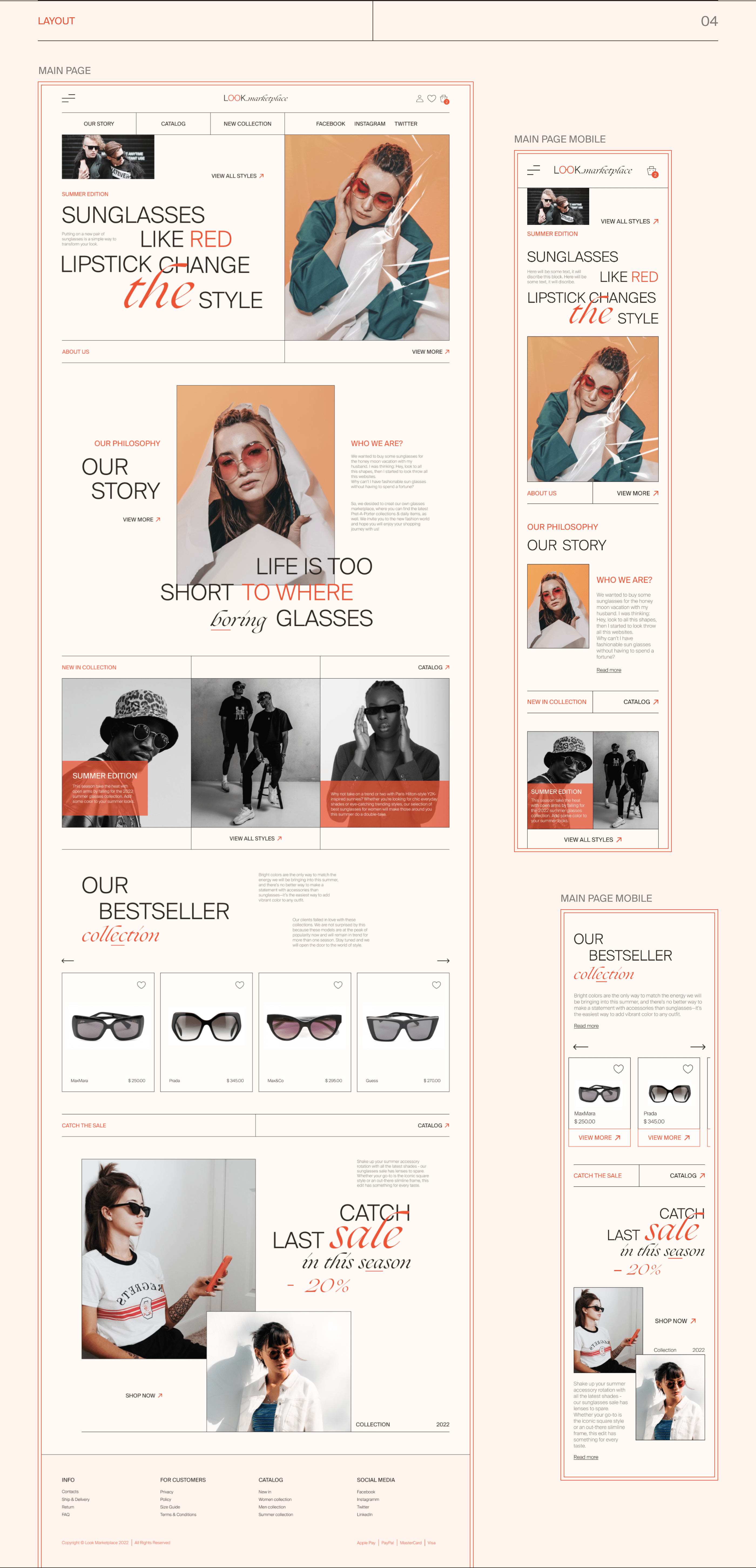 Sunglasses online-store — Изображение №5 — Интерфейсы на Dprofile