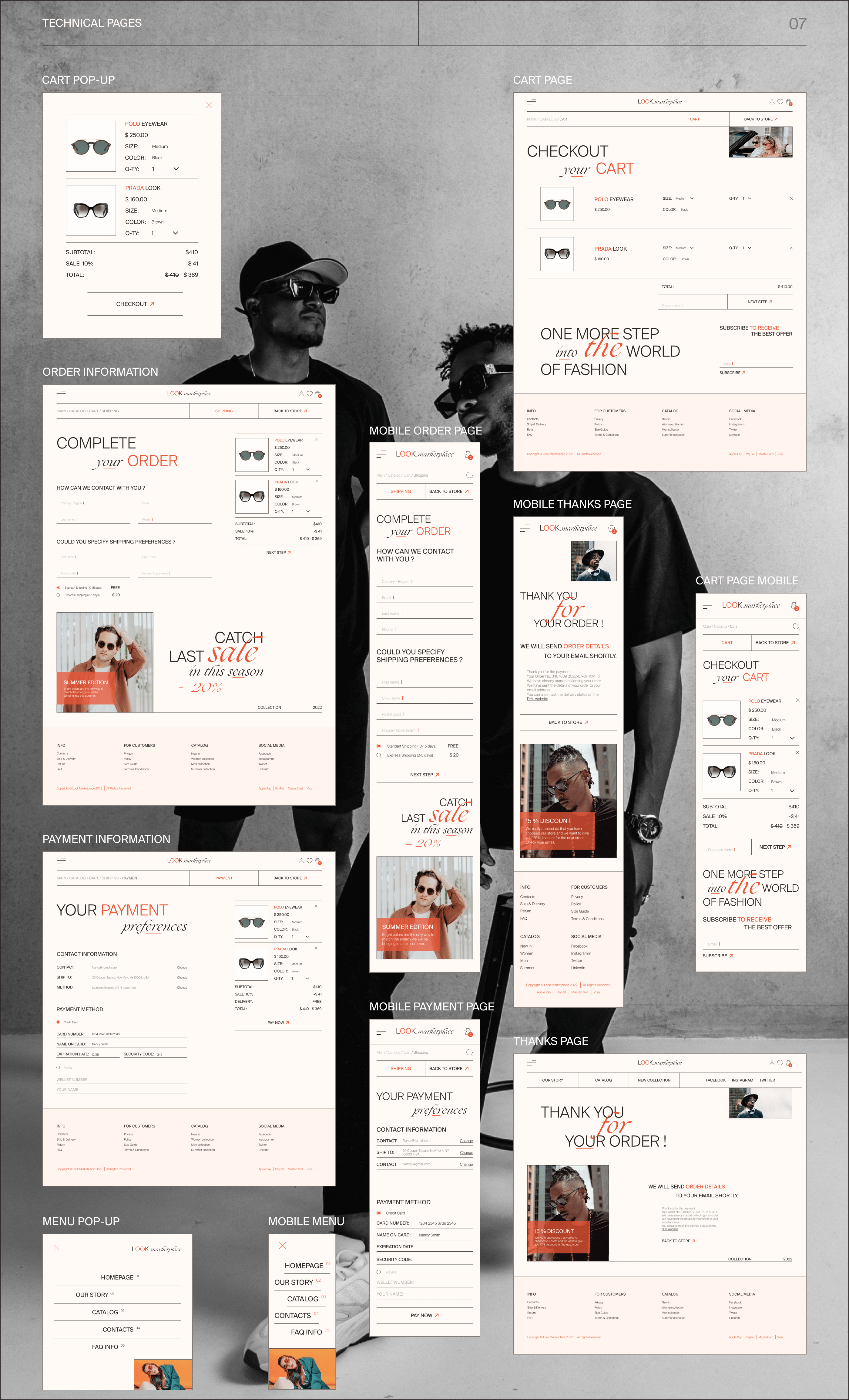Sunglasses online-store — Изображение №8 — Интерфейсы на Dprofile