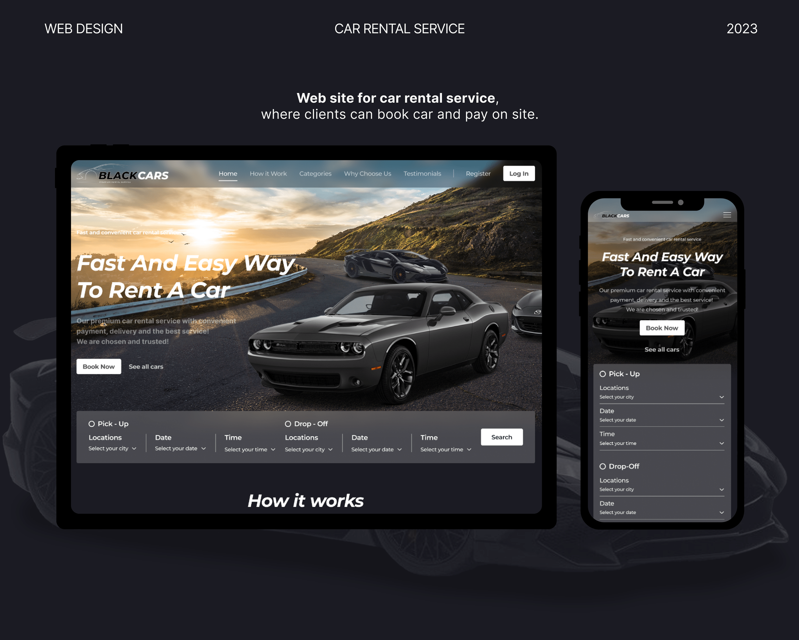 BLACK CARS — Изображение №1 — Интерфейсы на Dprofile
