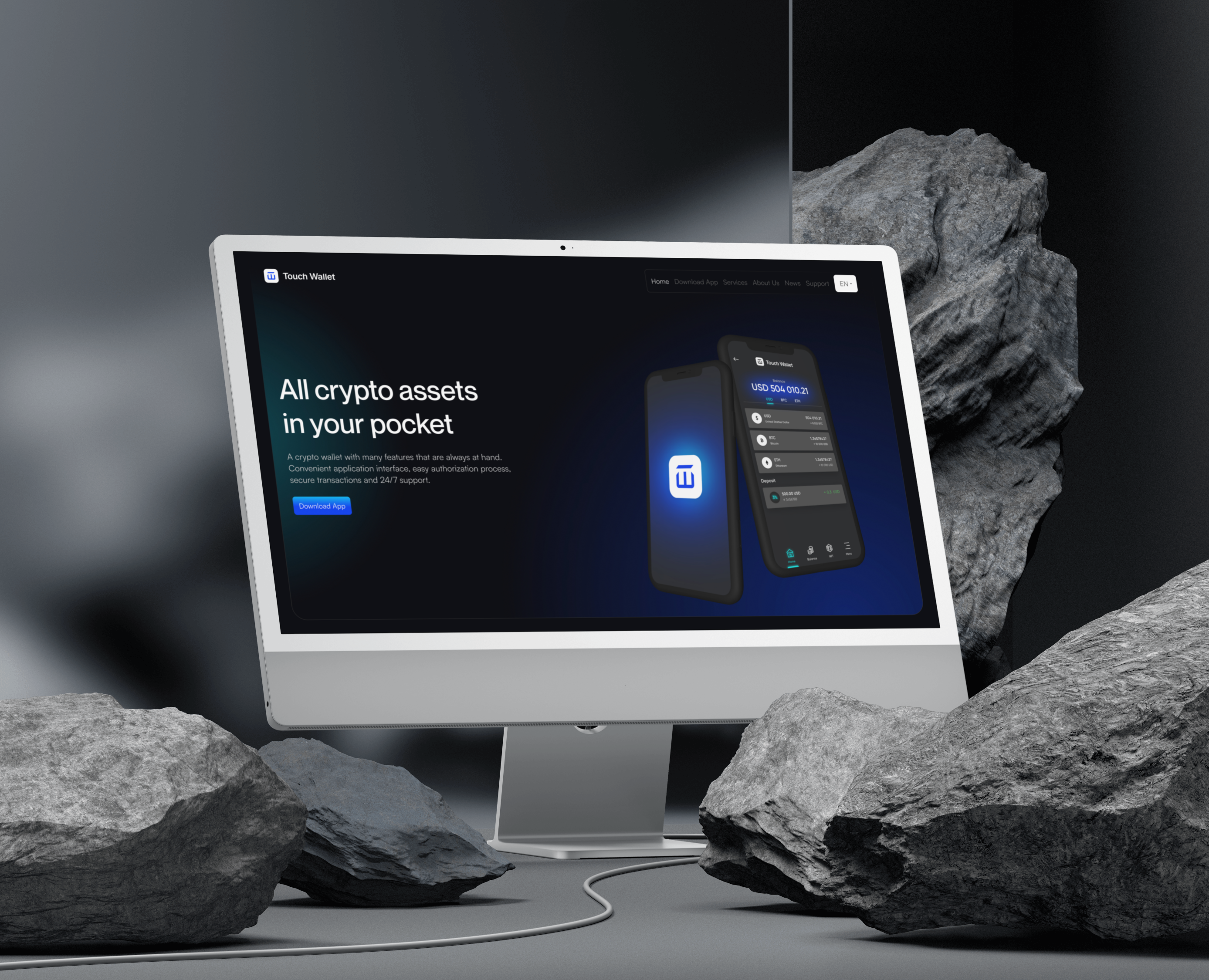 CRYPTO WALLET — Интерфейсы на Dprofile