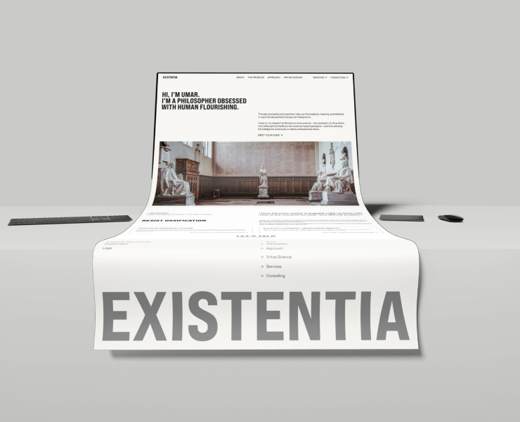EXISTENTIA — Интерфейсы на Dprofile