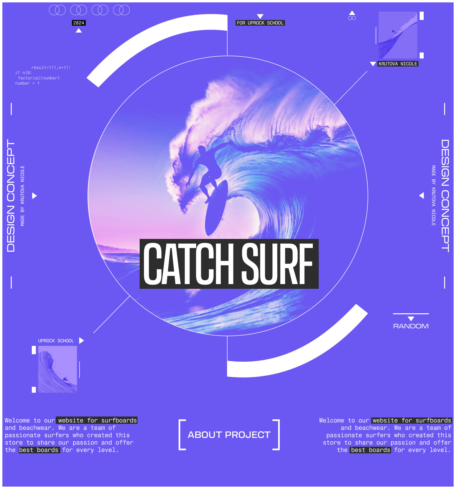 CATCH SURF | E-commerce | (RE)design concept — Изображение №1 — Интерфейсы, Анимация на Dprofile