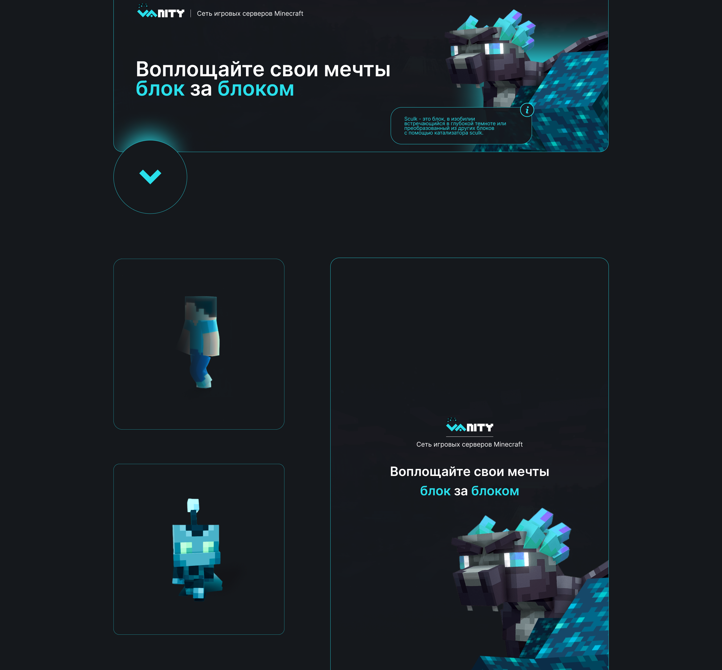 Vanity — Сеть игровых серверов Minecraft — Изображение №5 — Брендинг, Маркетинг на Dprofile