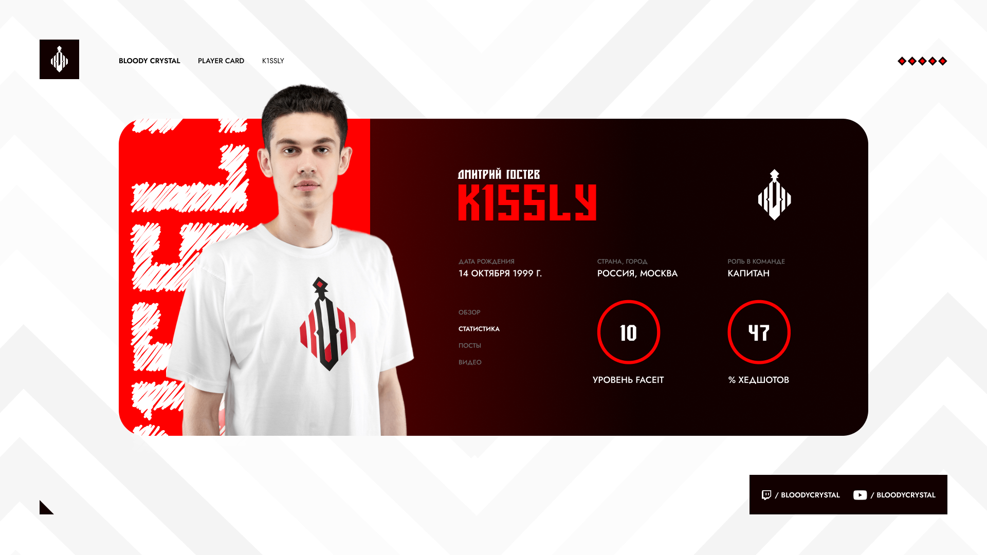 BLOODY CRYSTAL ESPORTS | IDENTITY 2023 — Изображение №20 — Брендинг, Маркетинг на Dprofile