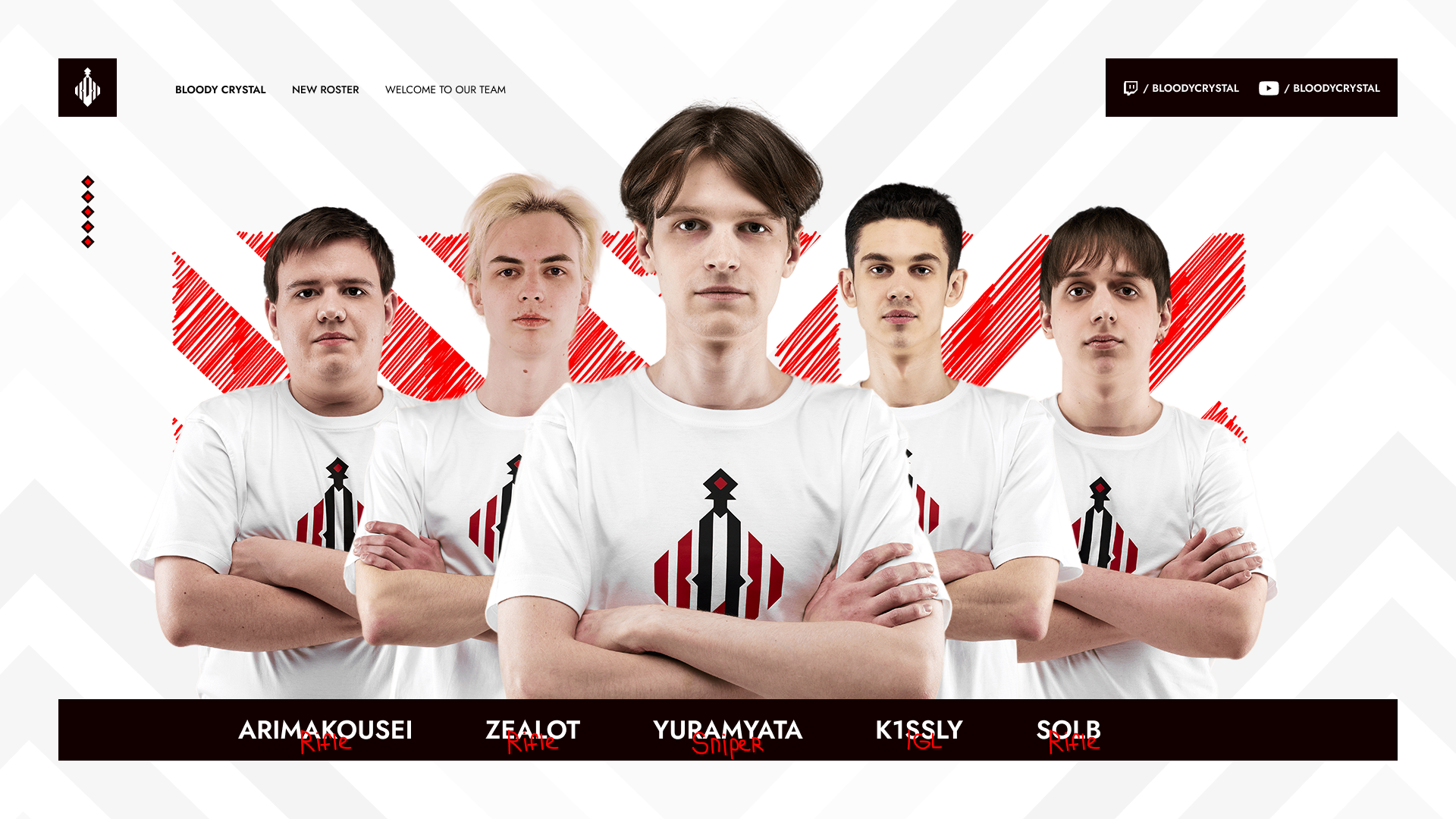 BLOODY CRYSTAL ESPORTS | IDENTITY 2023 — Изображение №9 — Брендинг, Маркетинг на Dprofile