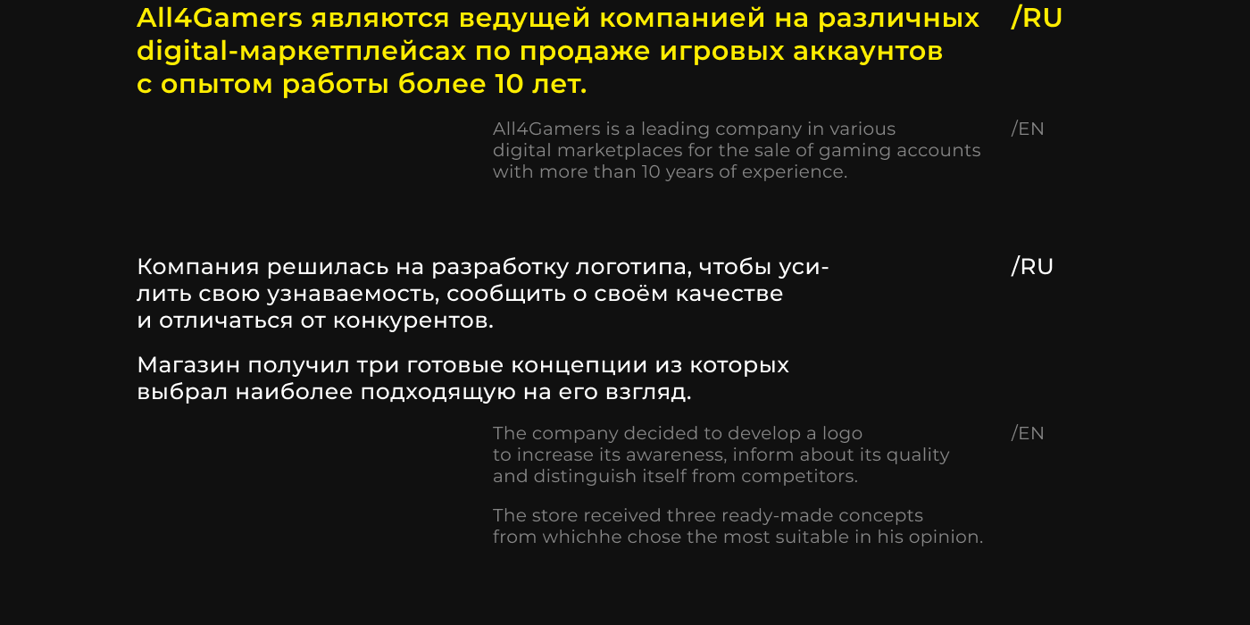 All4Gamers Logotype — Изображение №4 — Брендинг, Маркетинг на Dprofile
