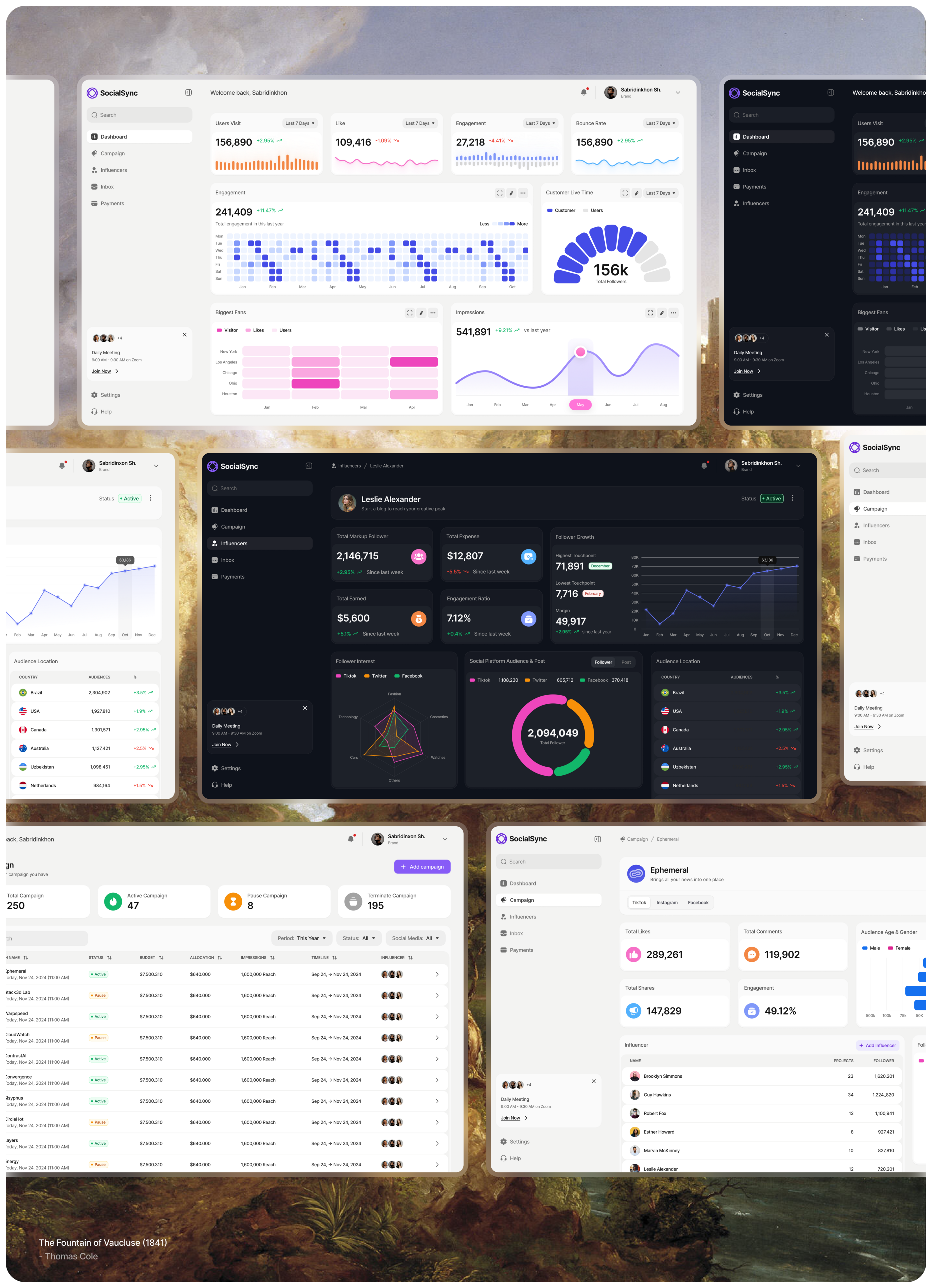 SocialSync - Social Media Management | UI/UX — Изображение №12 — Интерфейсы на Dprofile