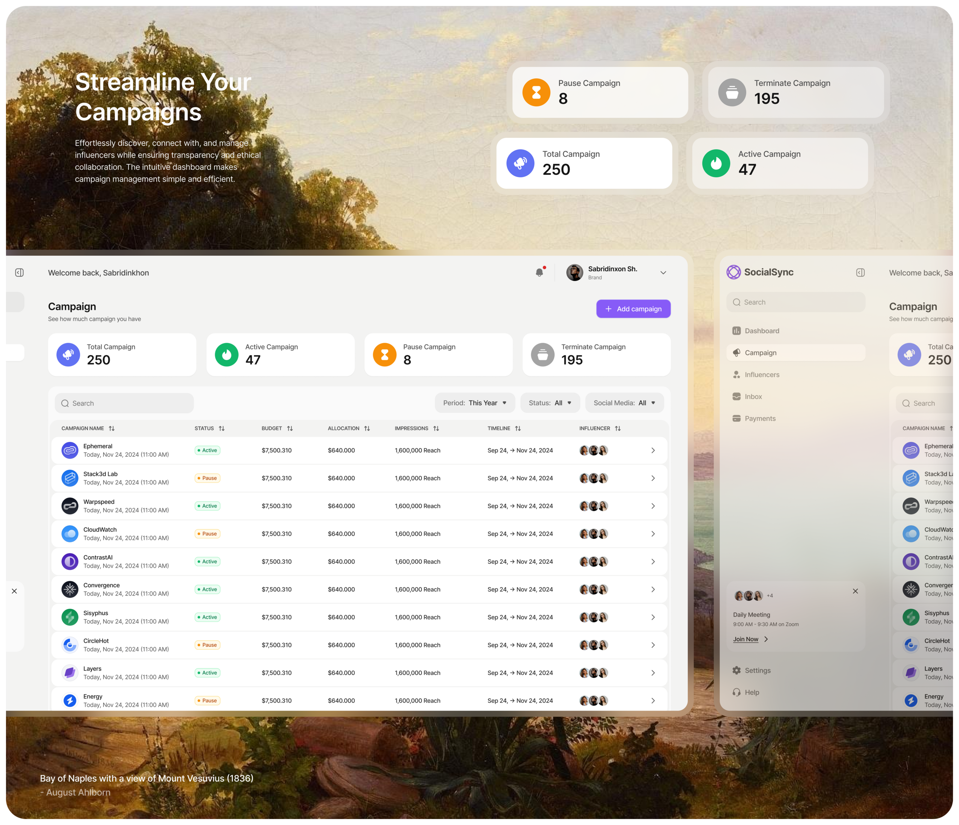 SocialSync - Social Media Management | UI/UX — Изображение №6 — Интерфейсы на Dprofile