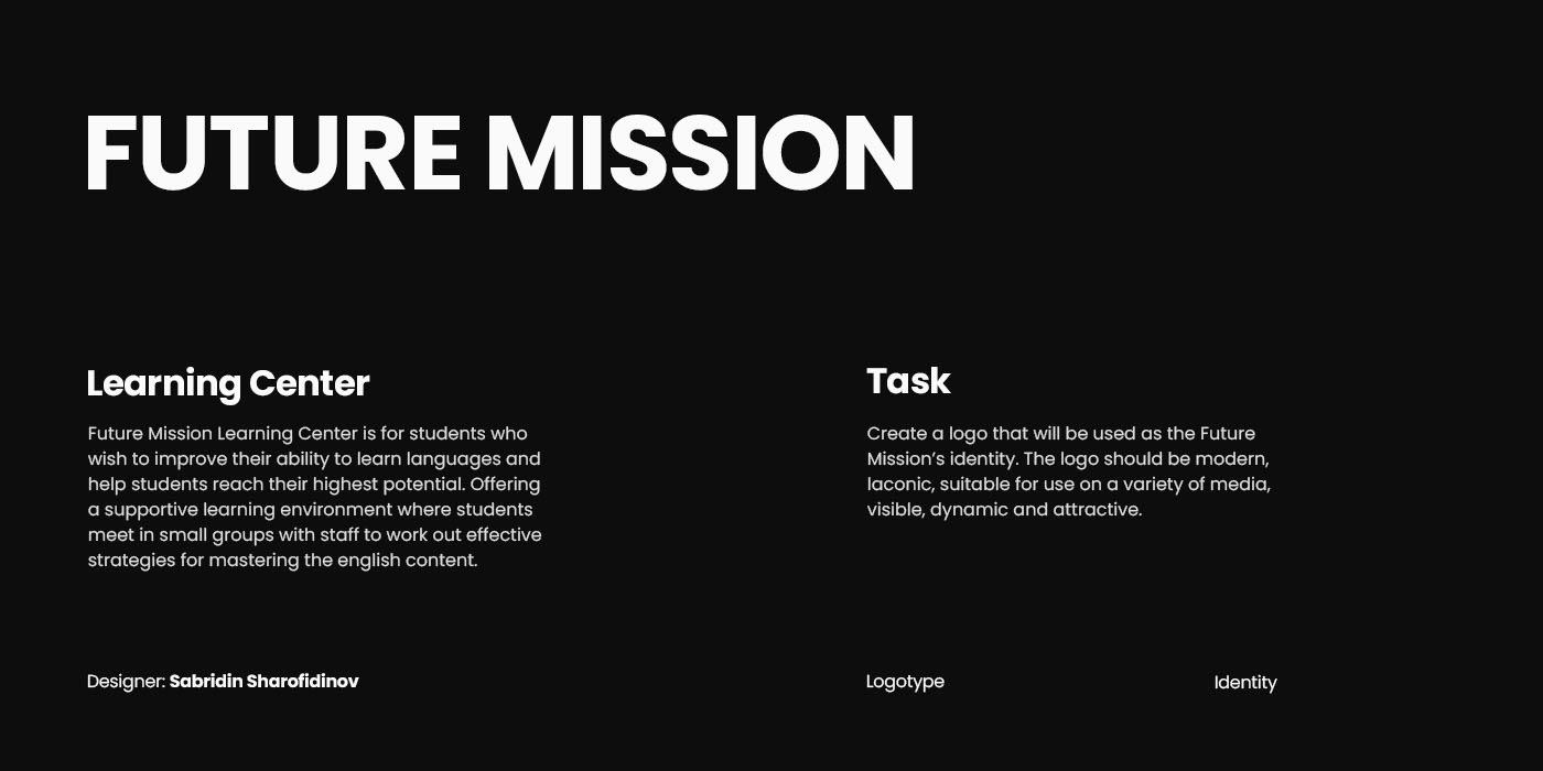 Future Mission | Branding & Identity — Изображение №2 — Брендинг, Графика на Dprofile