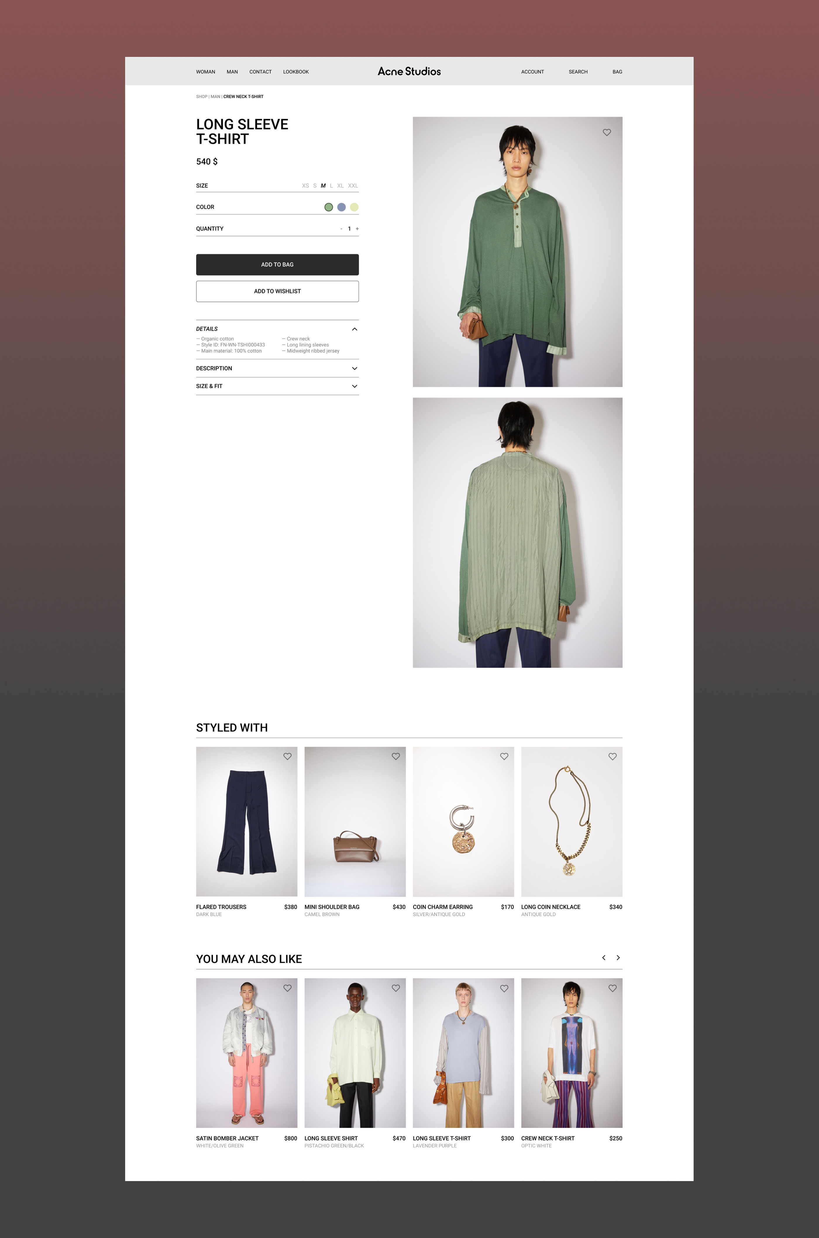 AcneStudios — Redesign Concept — Изображение №7 — Интерфейсы на Dprofile