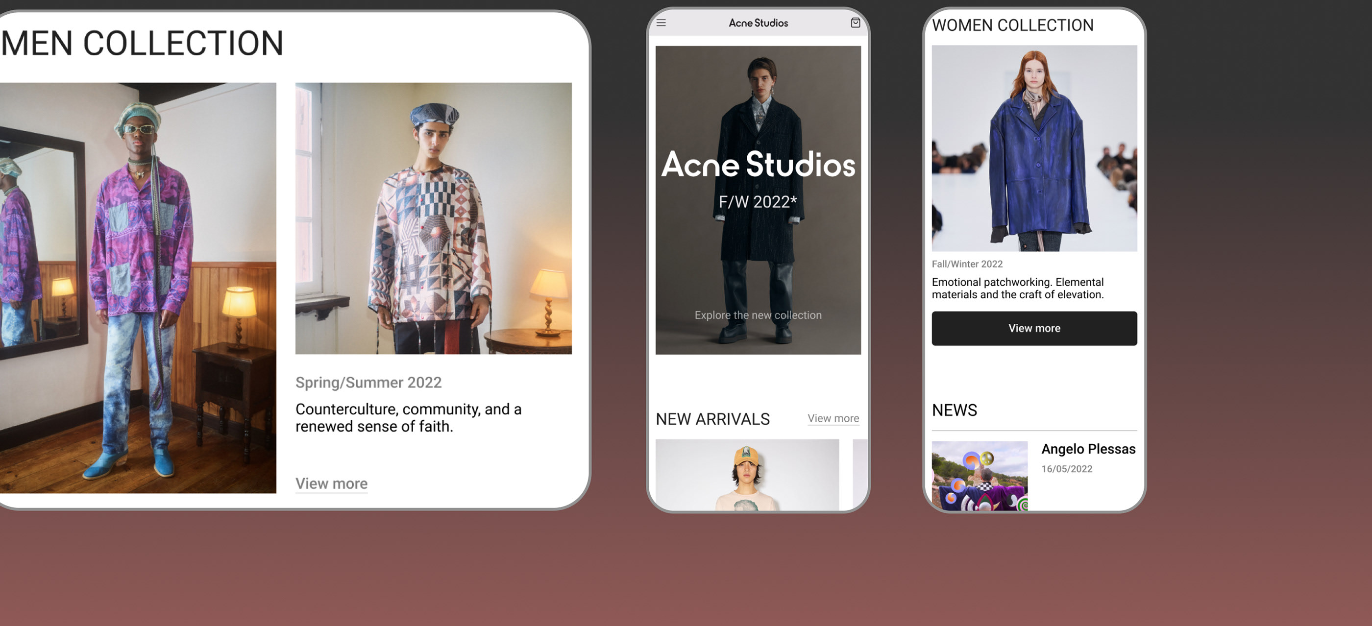 AcneStudios — Redesign Concept — Изображение №4 — Интерфейсы на Dprofile