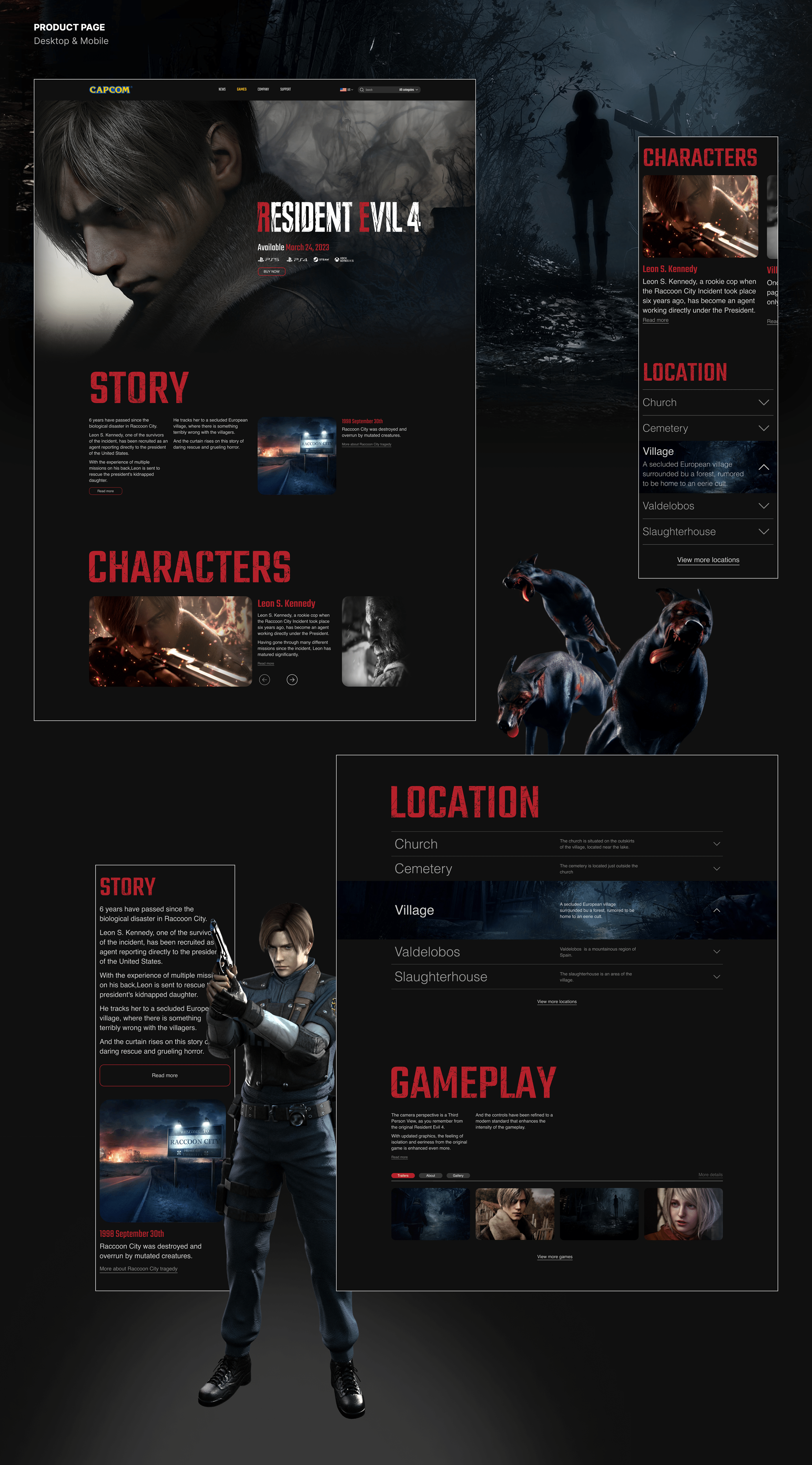 CAPCOM — Corporate website concept — Изображение №4 — Интерфейсы на Dprofile