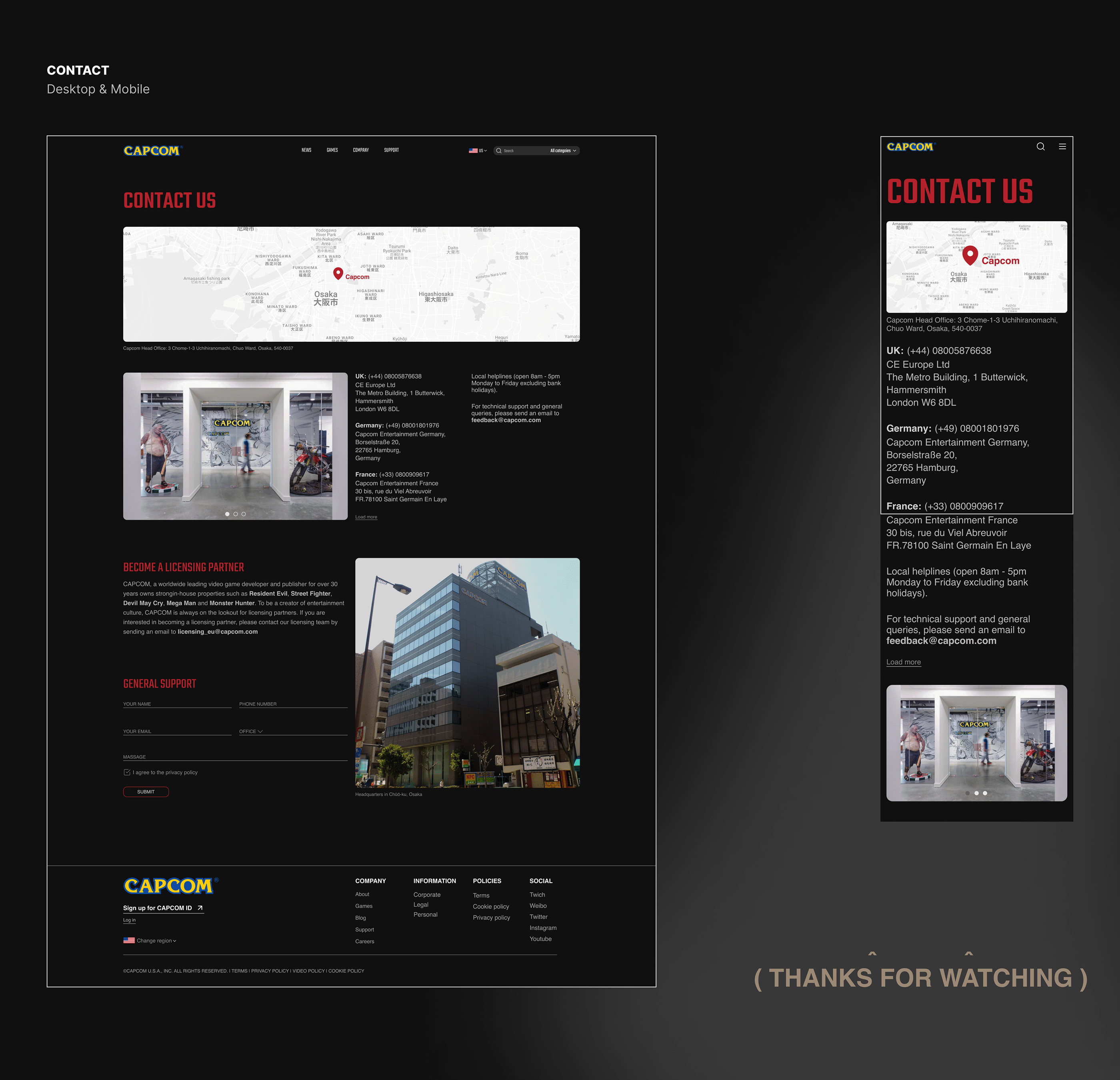 CAPCOM — Corporate website concept — Изображение №10 — Интерфейсы на Dprofile