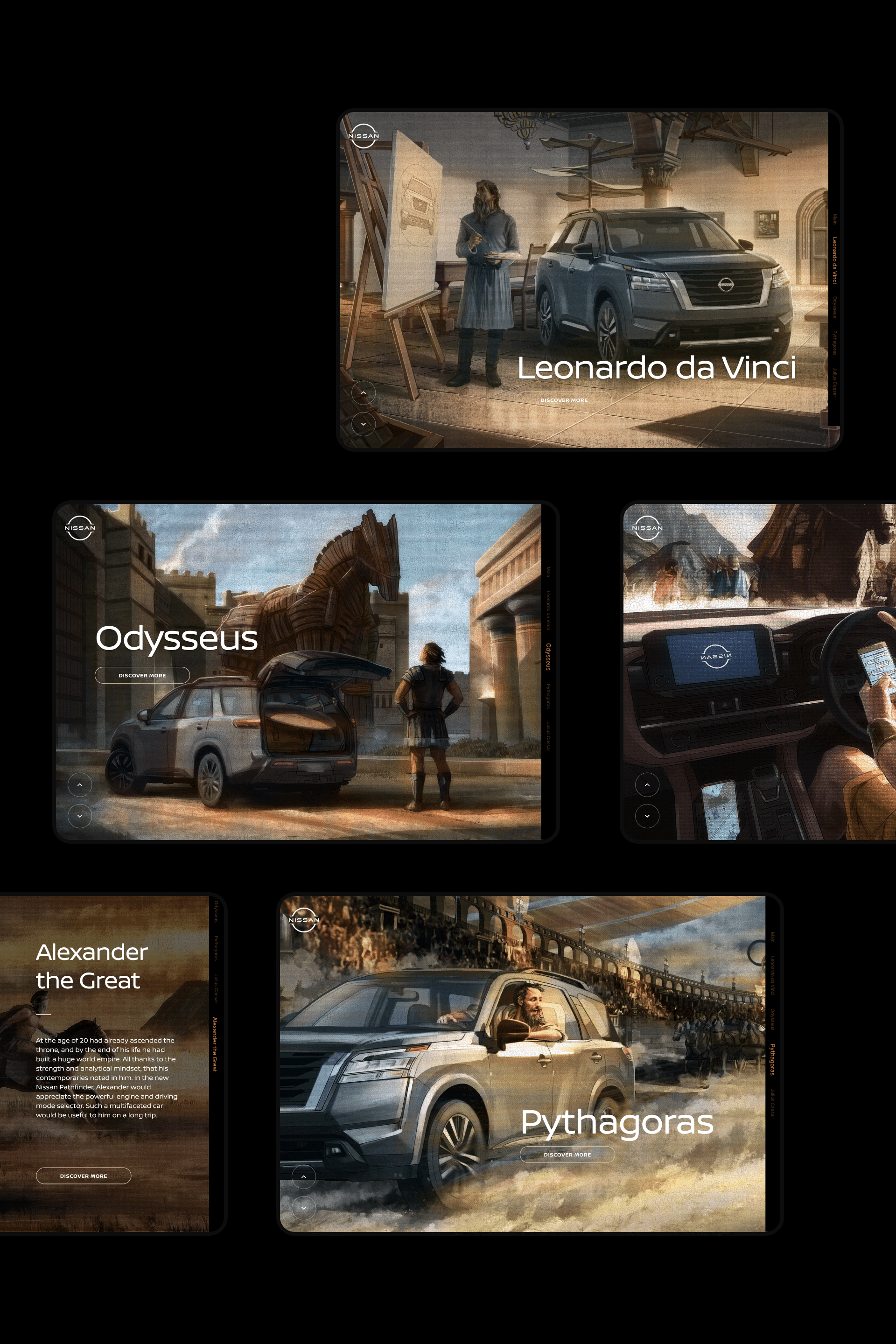 Nissan. Historical Figures — Изображение №5 — Иллюстрация, Маркетинг на Dprofile