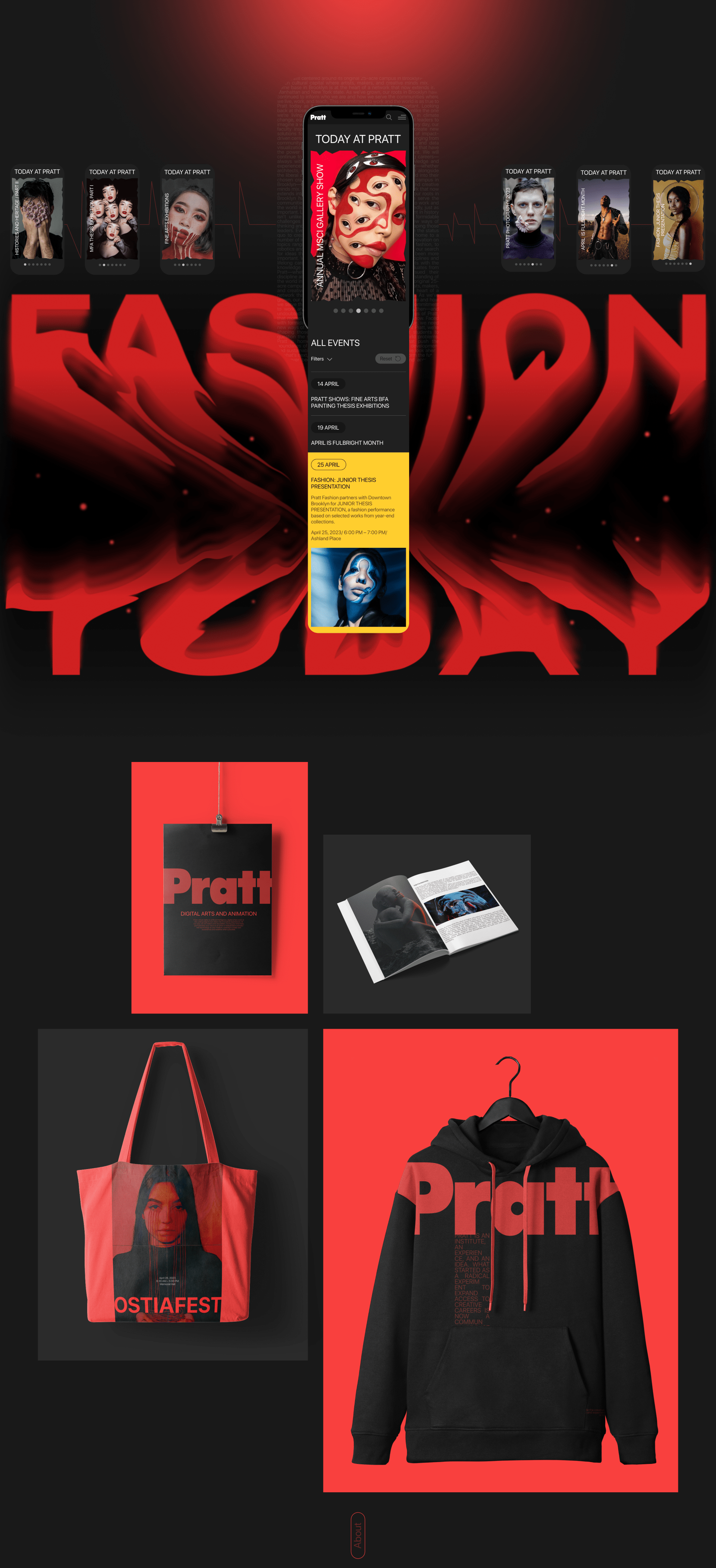 Pratt institute. Сorporate website — Изображение №4 — Интерфейсы, Графика на Dprofile