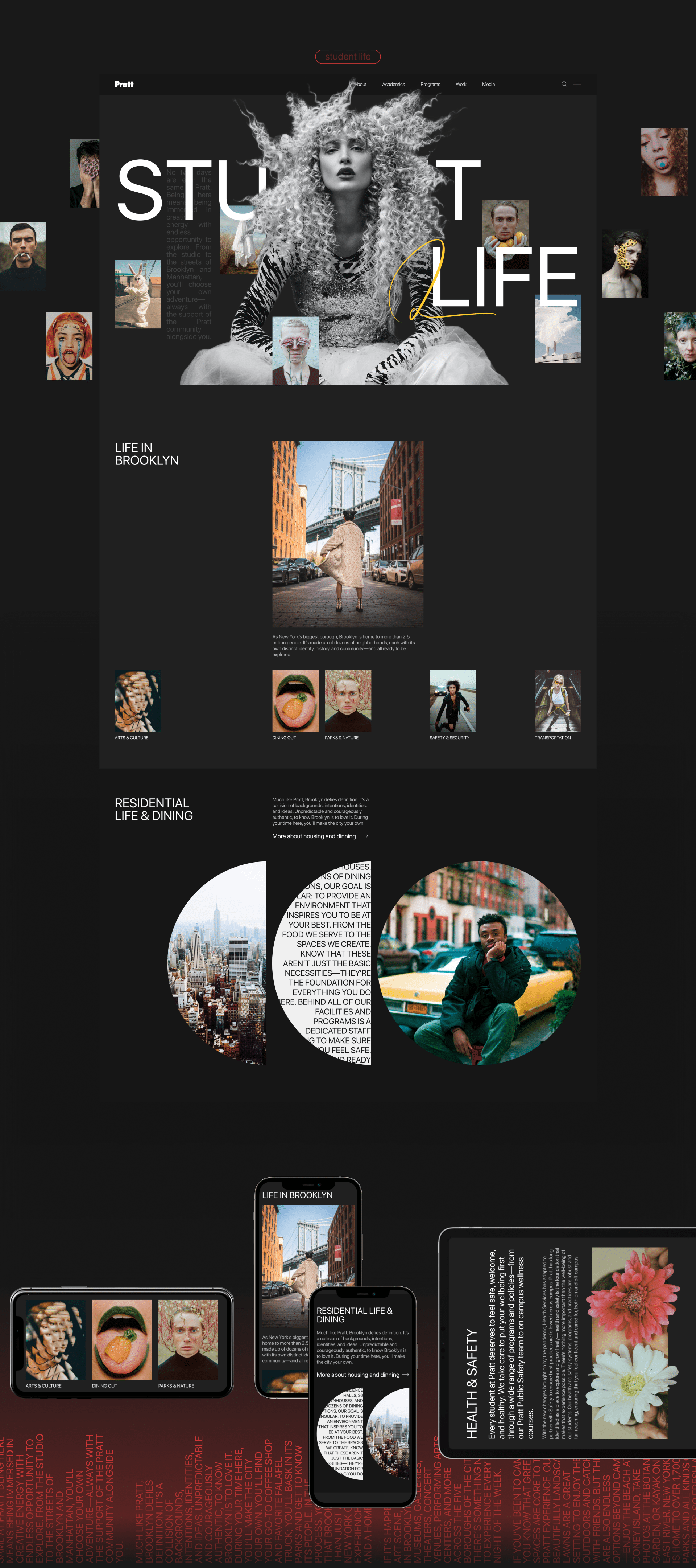Pratt institute. Сorporate website — Изображение №8 — Интерфейсы, Графика на Dprofile