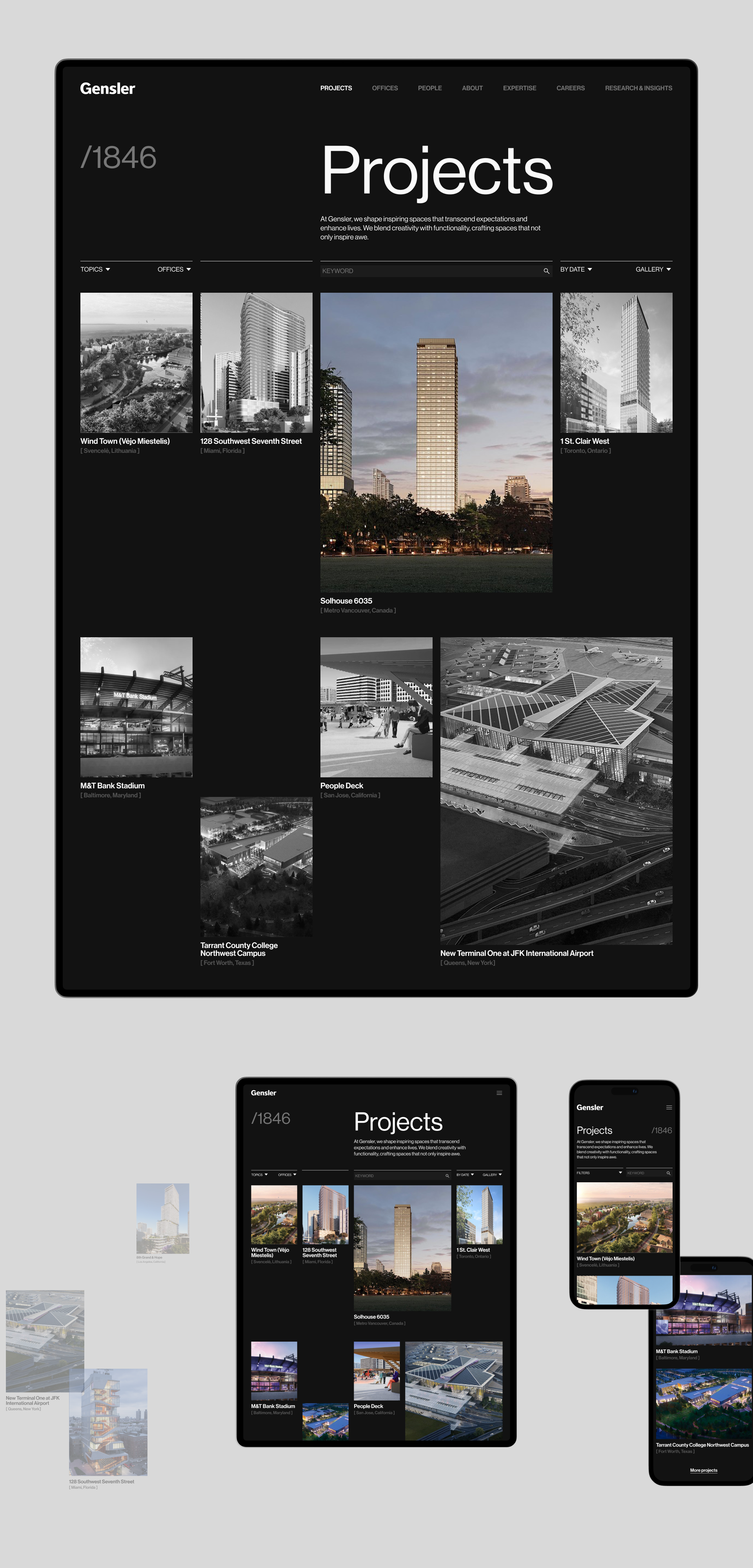 Gensler | Corporate website | Redesign — Изображение №4 — Интерфейсы на Dprofile