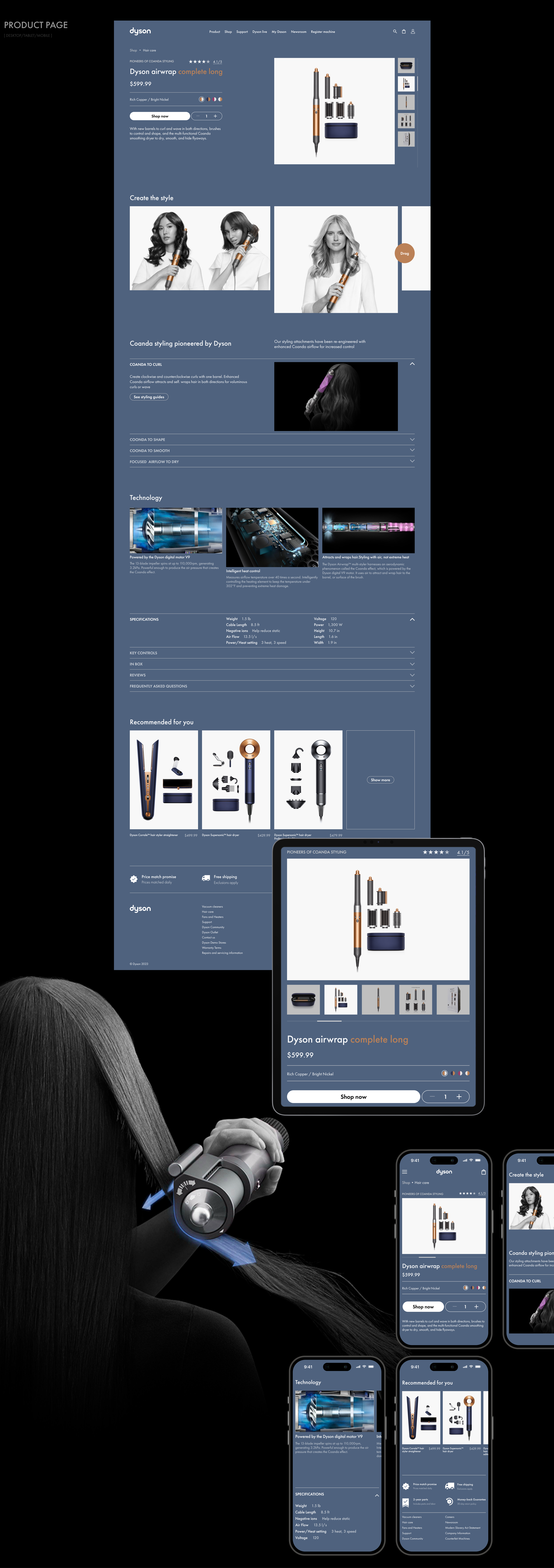 Dyson | Corporate website Redesign — Изображение №3 — Интерфейсы на Dprofile