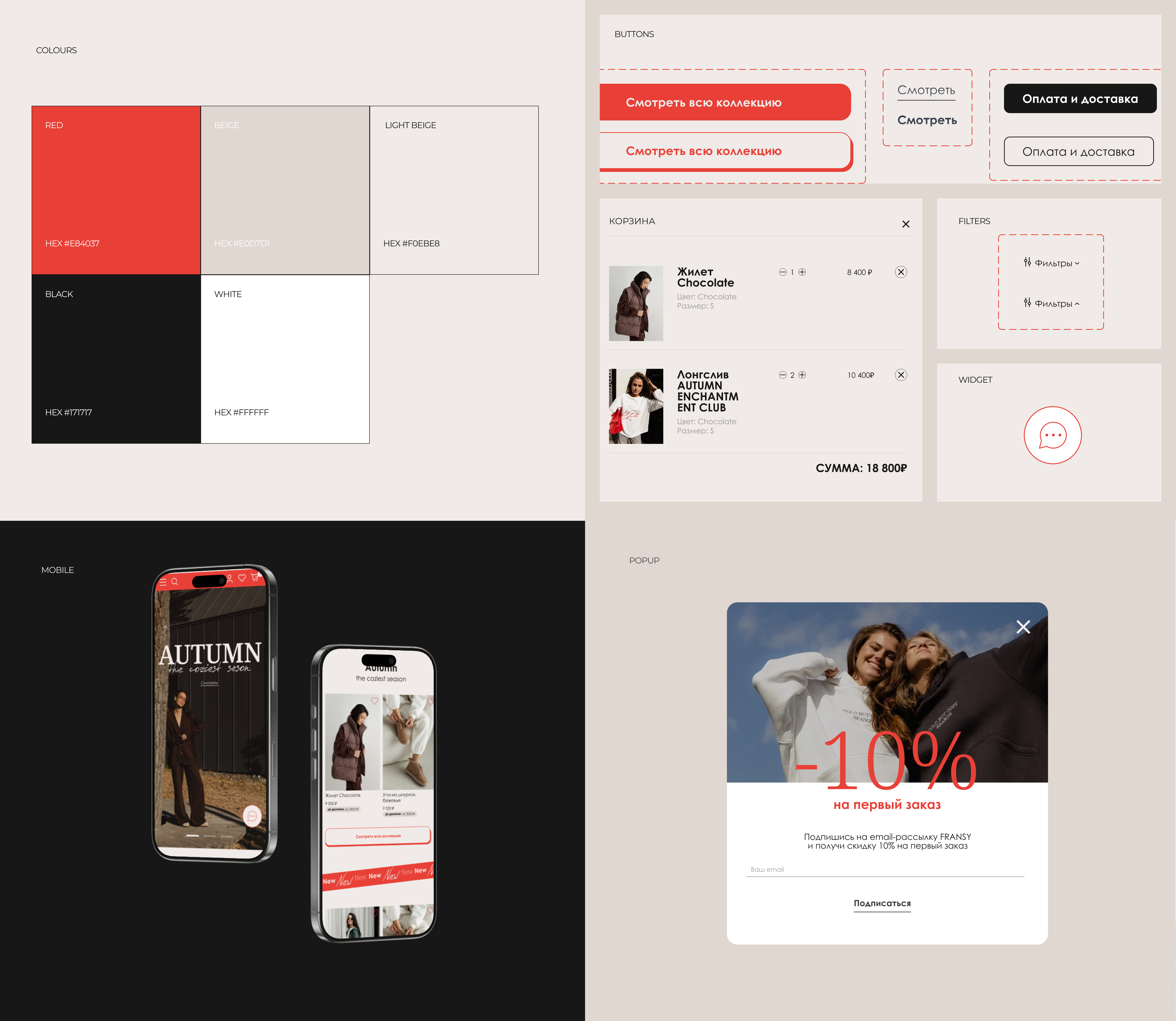 Сайт для интернет-магазина одежды Fransy — Изображение №4 — Интерфейсы на Dprofile