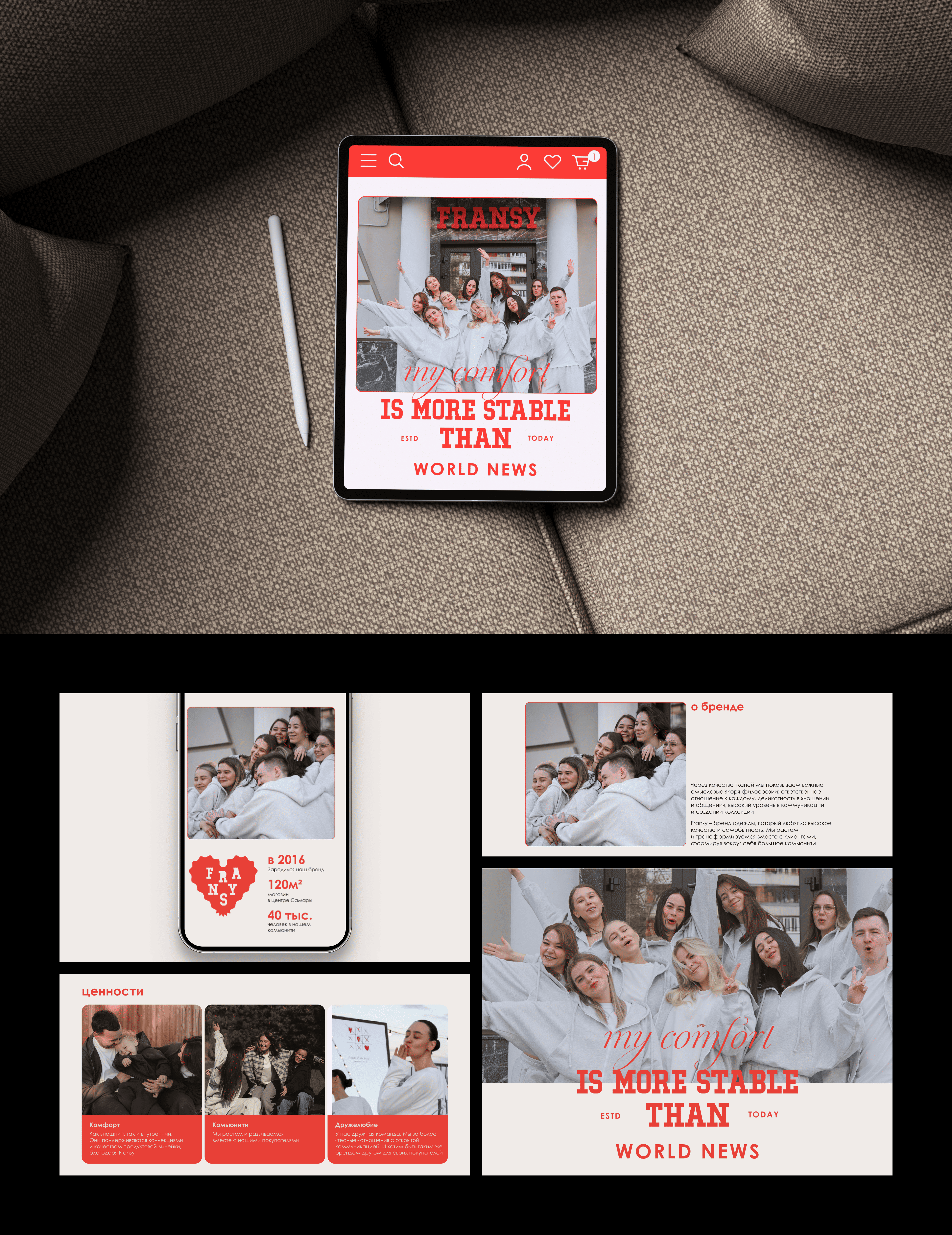 Сайт для интернет-магазина одежды Fransy — Изображение №10 — Интерфейсы на Dprofile