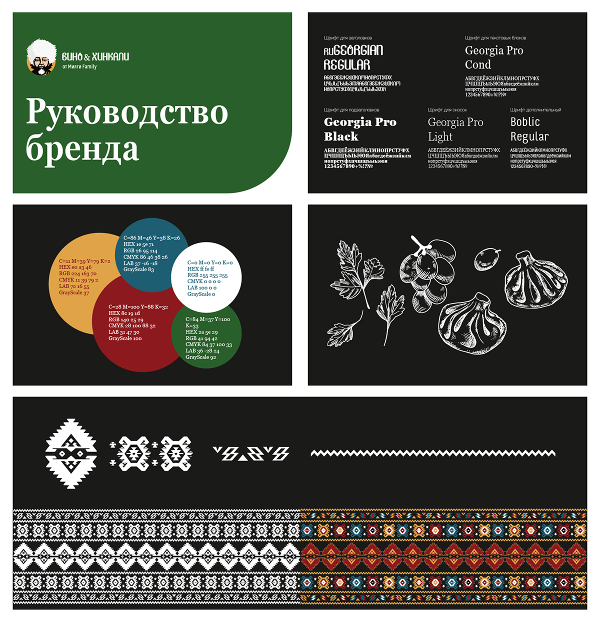 Брендинг сети ресторанов Вино & Хинкали — Изображение №4 — Интерфейсы, Брендинг на Dprofile