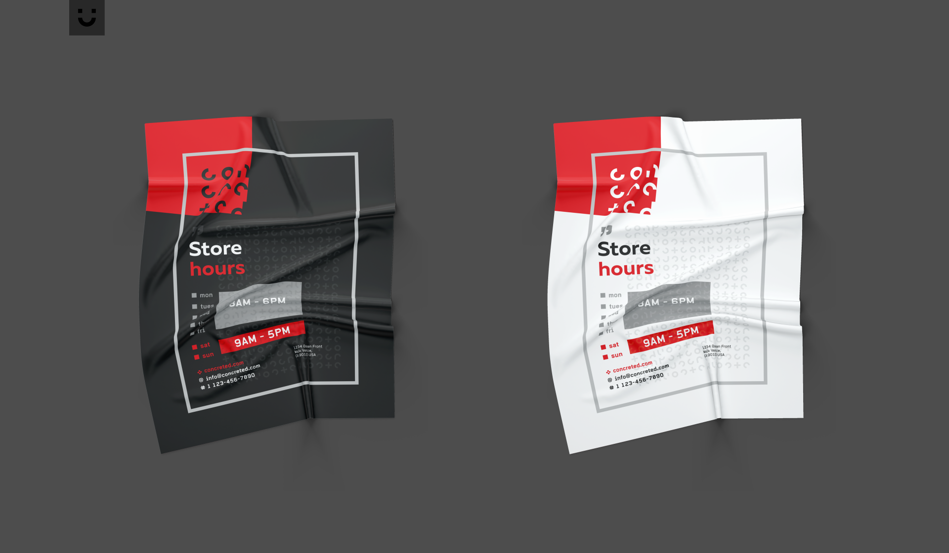 Concreted — Visual Identity Concept — Изображение №13 — Брендинг, Графика на Dprofile