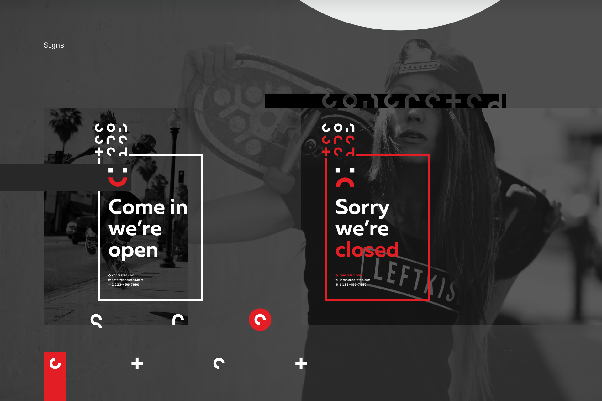 Concreted — Visual Identity Concept — Изображение №12 — Брендинг, Графика на Dprofile