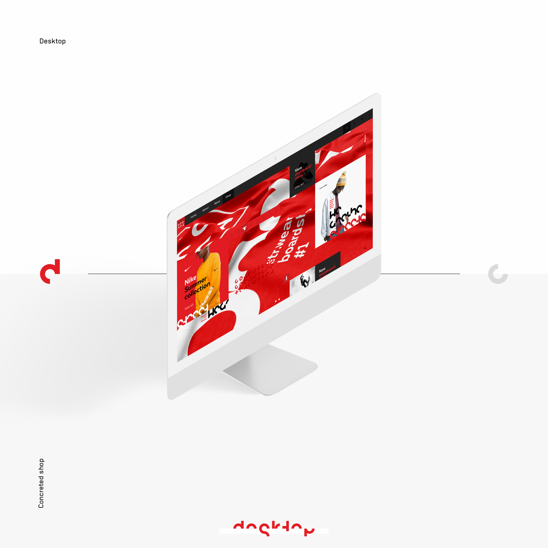 Concreted — Website Concept — Изображение №3 — Интерфейсы, Брендинг на Dprofile