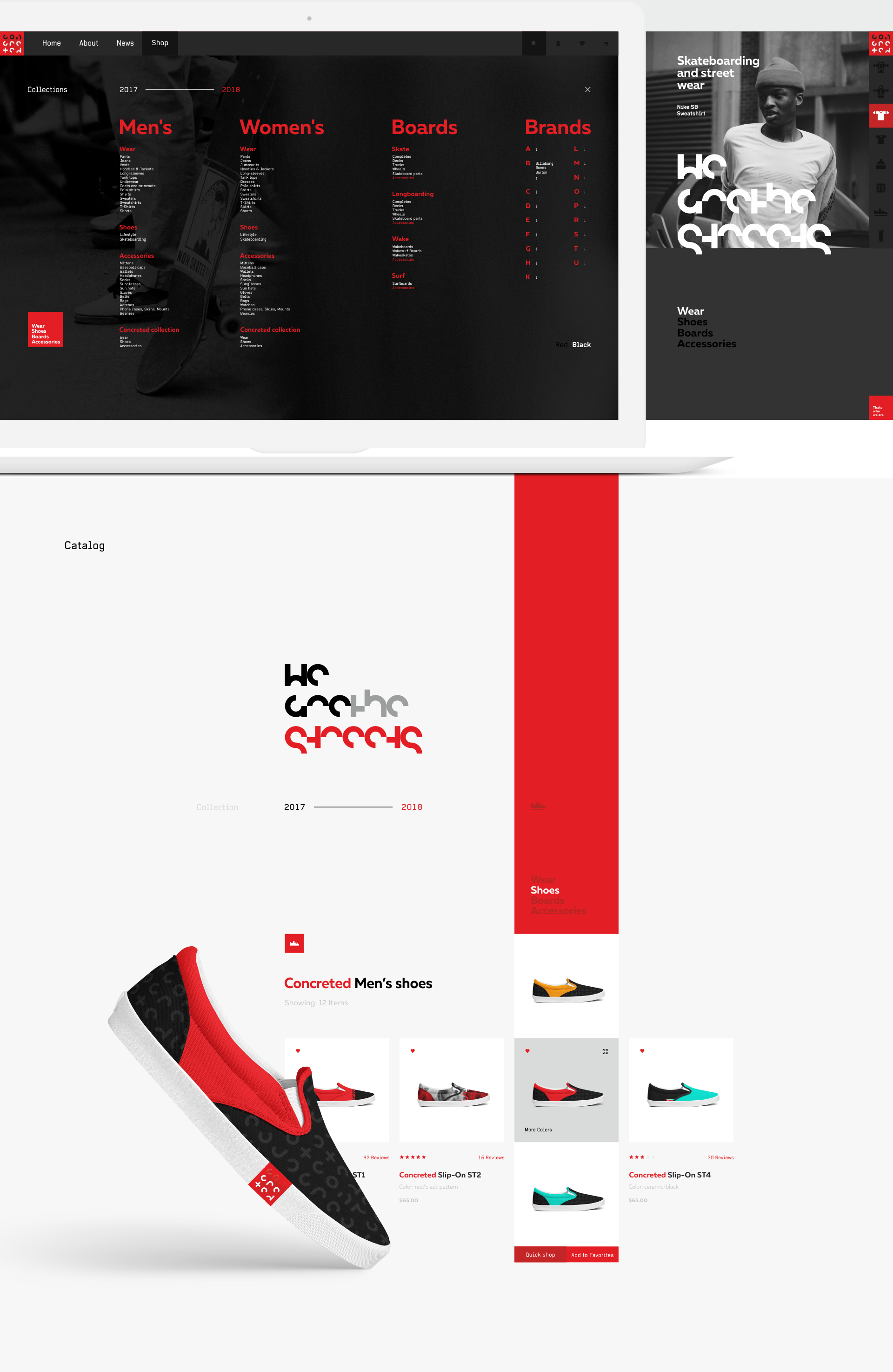Concreted — Website Concept — Изображение №7 — Интерфейсы, Брендинг на Dprofile